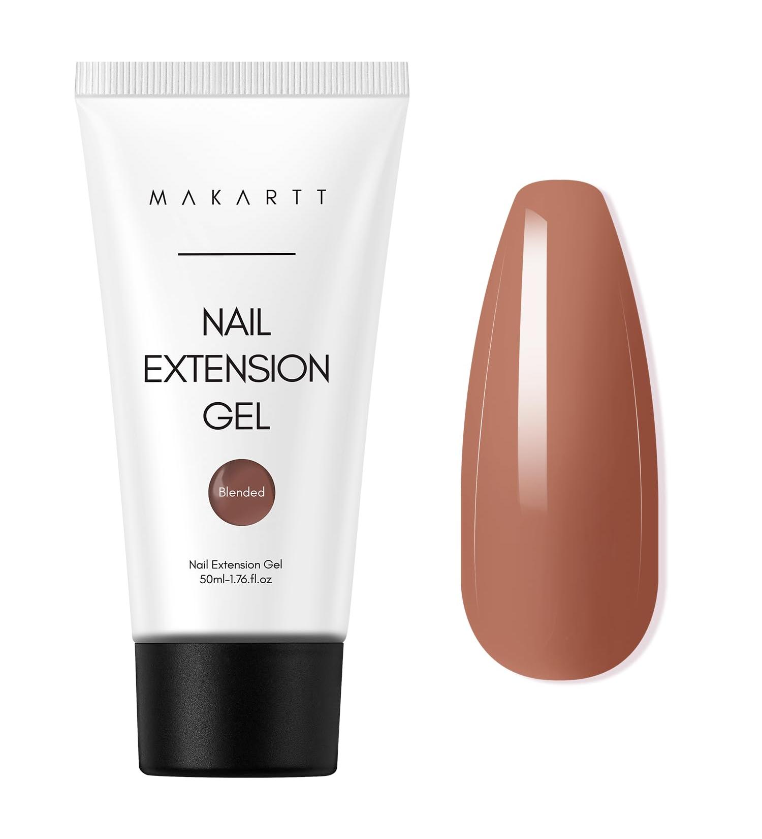 Makartt Poly Nail Gel 50ML Builder Gel for Nail Extensions in White, Pink, Nude, Clear & Rosy Shades Ideal for Technicians, DIY & Salon Designs - Buy Online on GoSupps.com