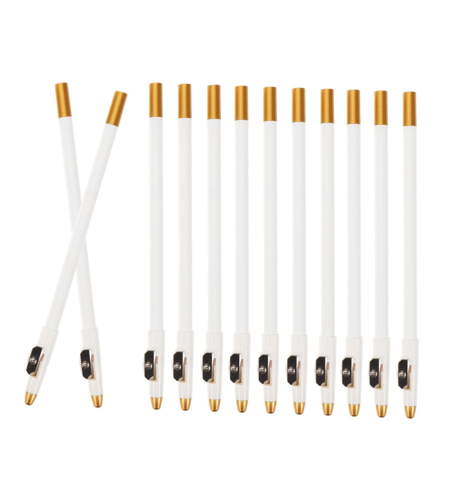 TOVINANNA 12Pcs Wooden Eyebrow Pencils for Women with Sharpener Durable Makeup Eyebrow Pencils for Daily Use Replacement for Delicate Long Lasting Eyebrows - Buy Online on GoSupps.com