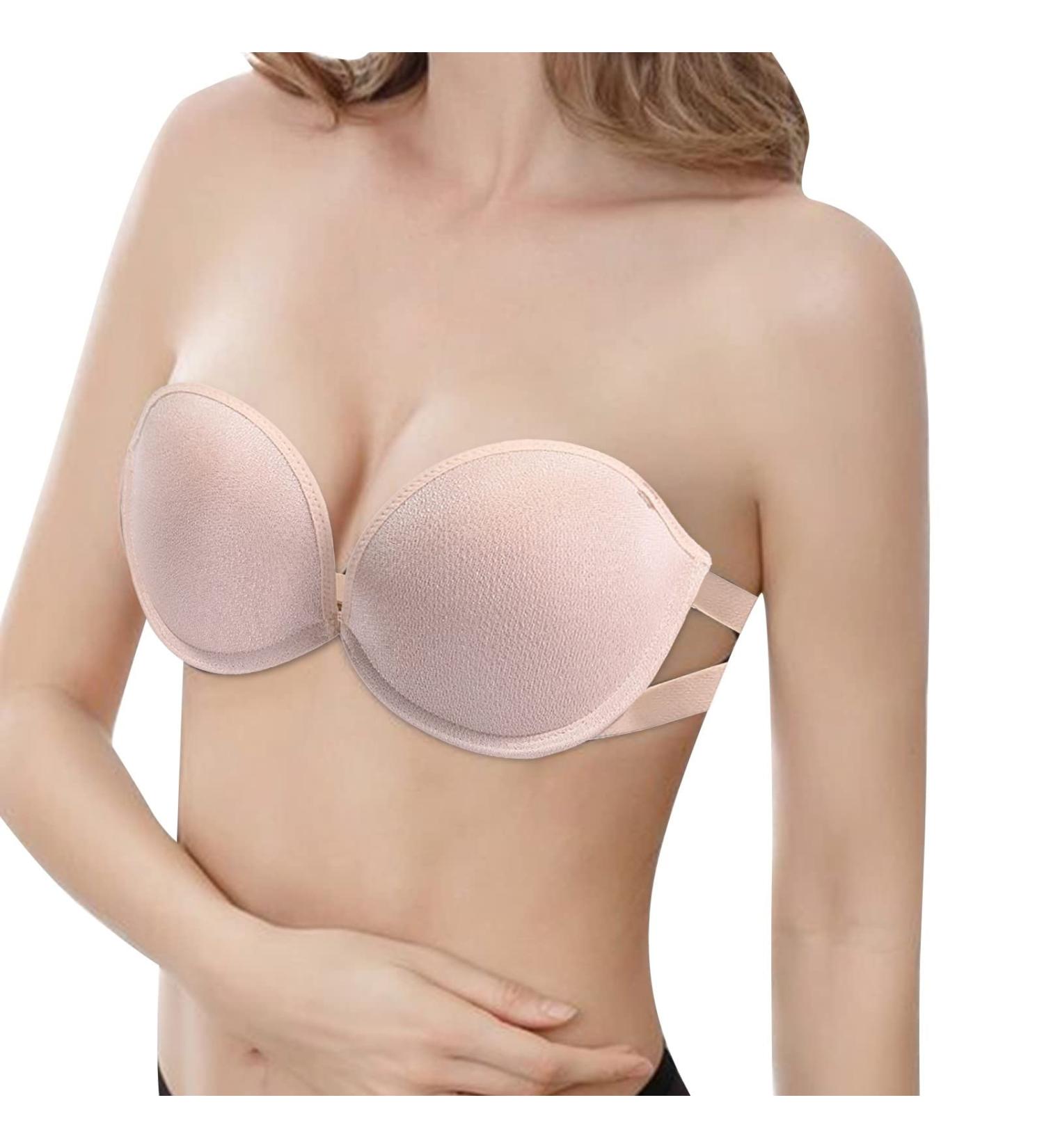 BH Damen Ohne Schulter Women's Minimiser Bra - Unpadded Comfortable Non-Wired Full-Cup for Large Size G - Z1e-beige - Buy Online on GoSupps.com