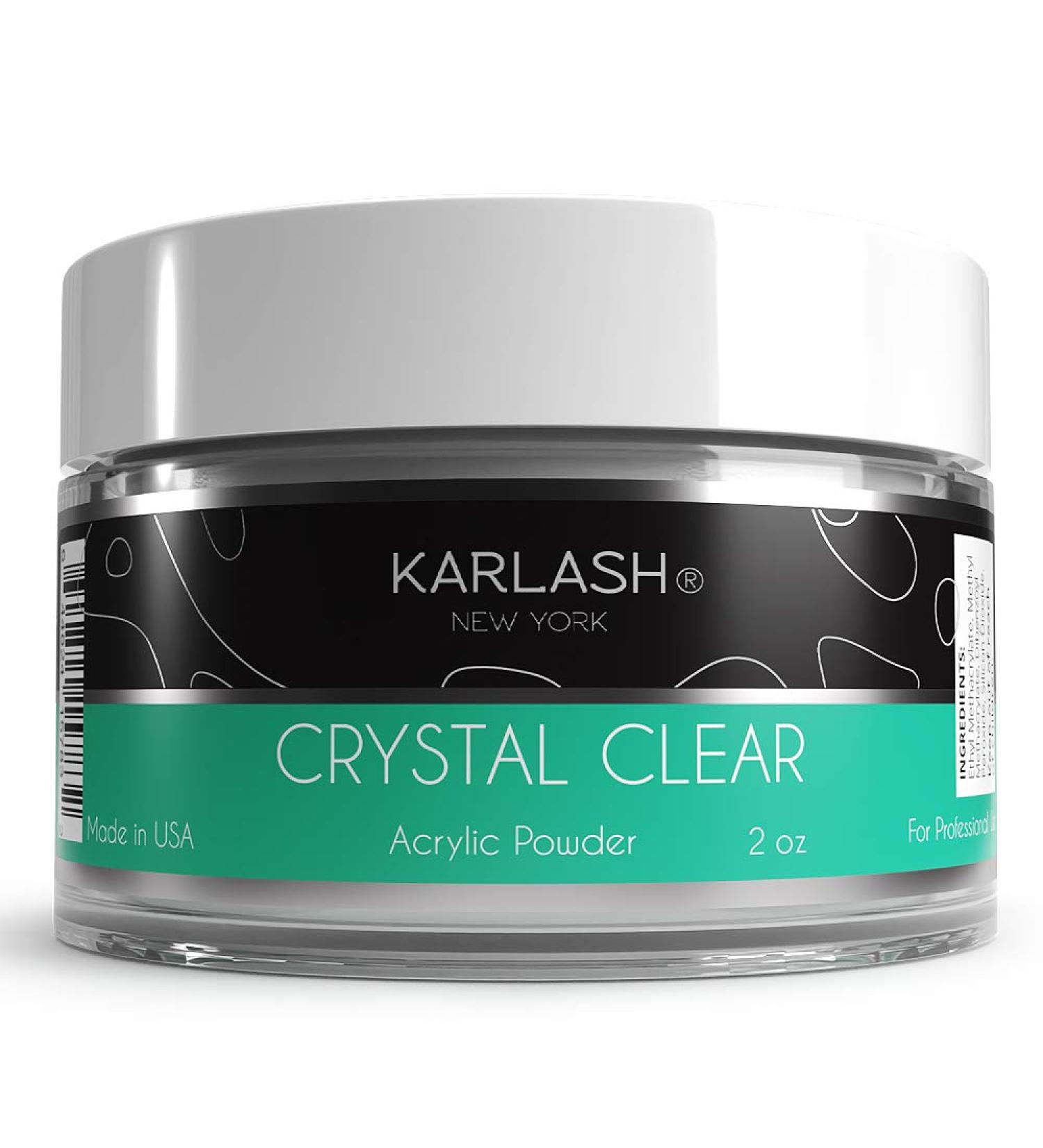 Karlash Professional Acrylic Powder - Crystal Clear 2oz - Made in USA - Buy Online on GoSupps.com