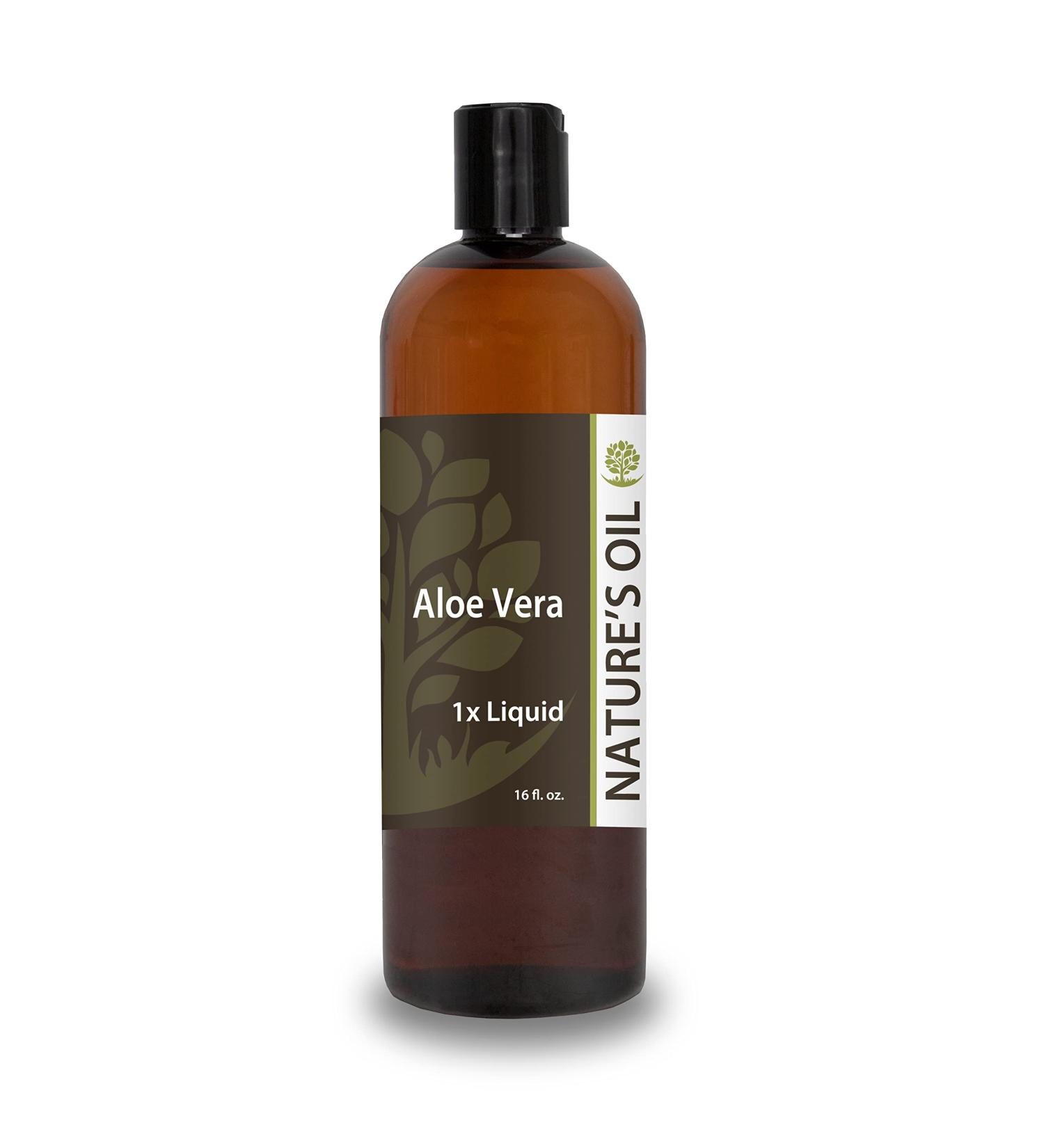 Nature's Oil Aloe Vera Liquid 1x 16oz Pure Aloe Extract for Skin Care Hair Care and DIY Personal Care