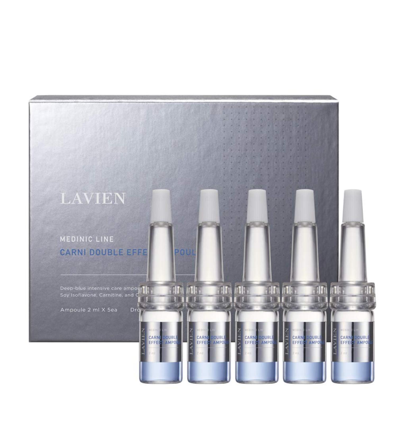 Buy LAVIEN Medinic Line Carni Double Effect Ampoule - 2ml x 5ea | Concentrated Serum for Skin Protection & Care - Ideal for All Skin Types - Buy Online on GoSupps.com