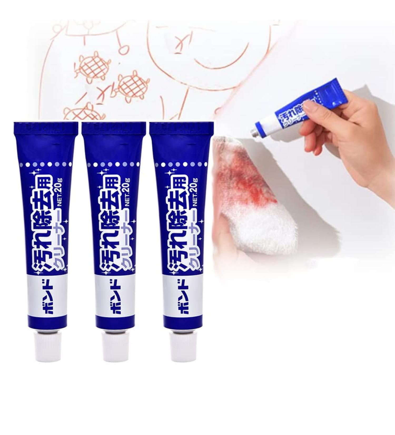 Zero Splash Bleach Pen Bleach Pen for Clothing Universal Indoor Non Toxic Paste Ultra Whiten Repair Clean Cream Graffiti Removal Waterproof Wall Stain 3Pcs - Buy Online on GoSupps.com