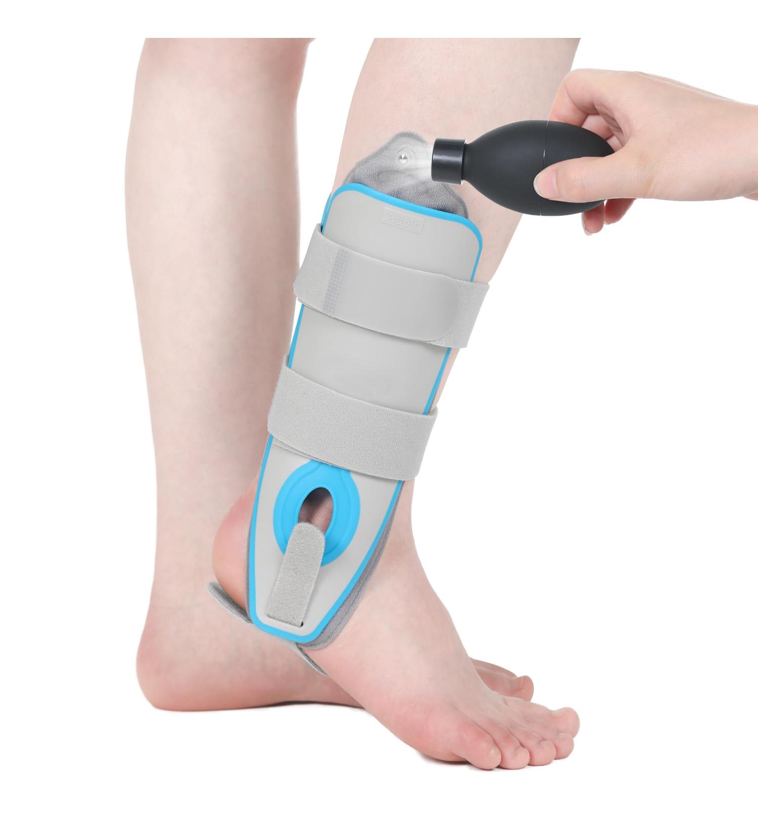 Buy Ankle Splint with Air Bag - Inflatable Ankle Brace for Torn Ligaments & Post-Op Support | One Size Fits Most - Buy Online on GoSupps.com
