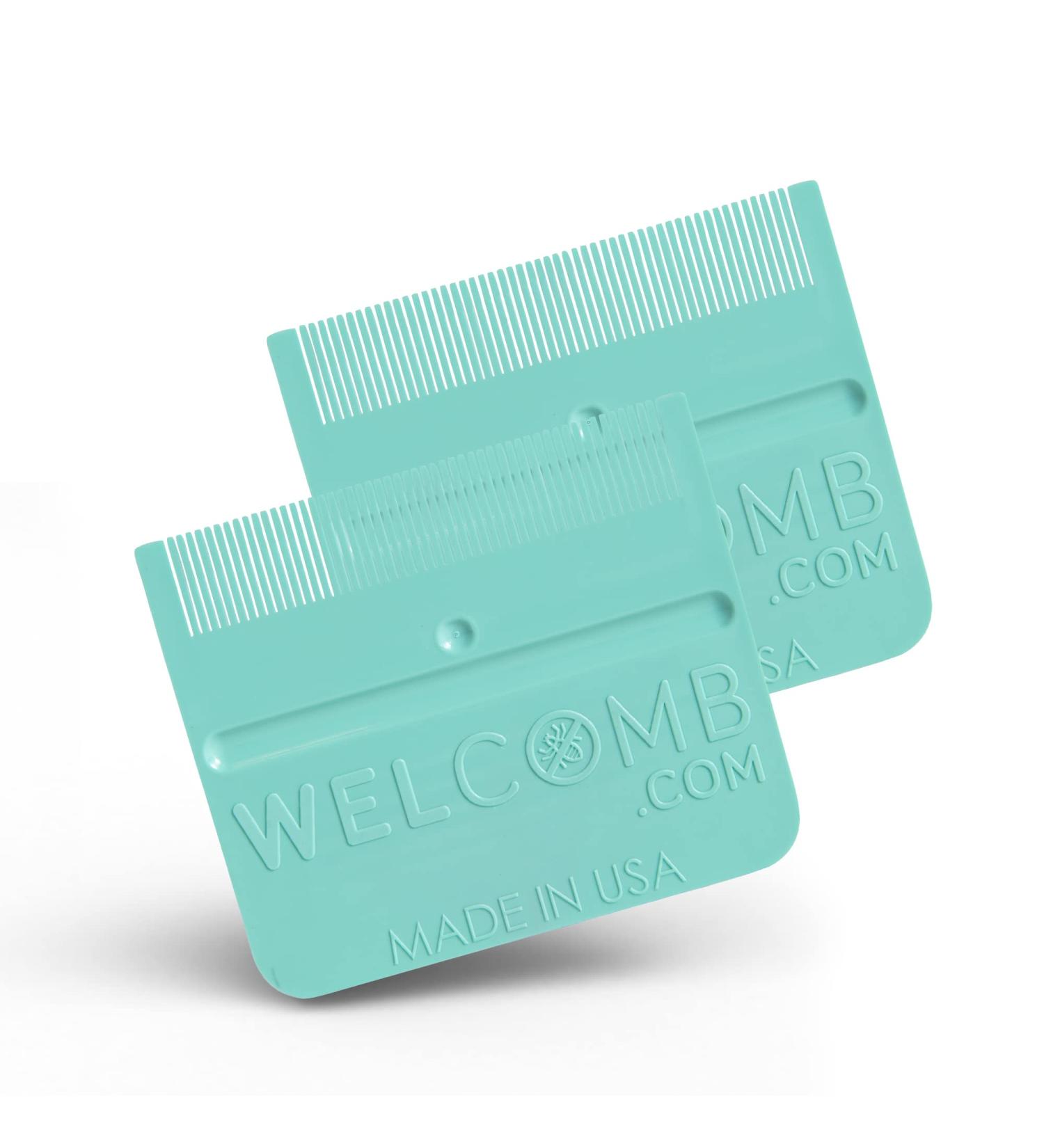 WelComb Lice and Nit Removal Comb Set - Natural Treatment for Kids and Adults - Pack of 2 - Buy Online on GoSupps.com
