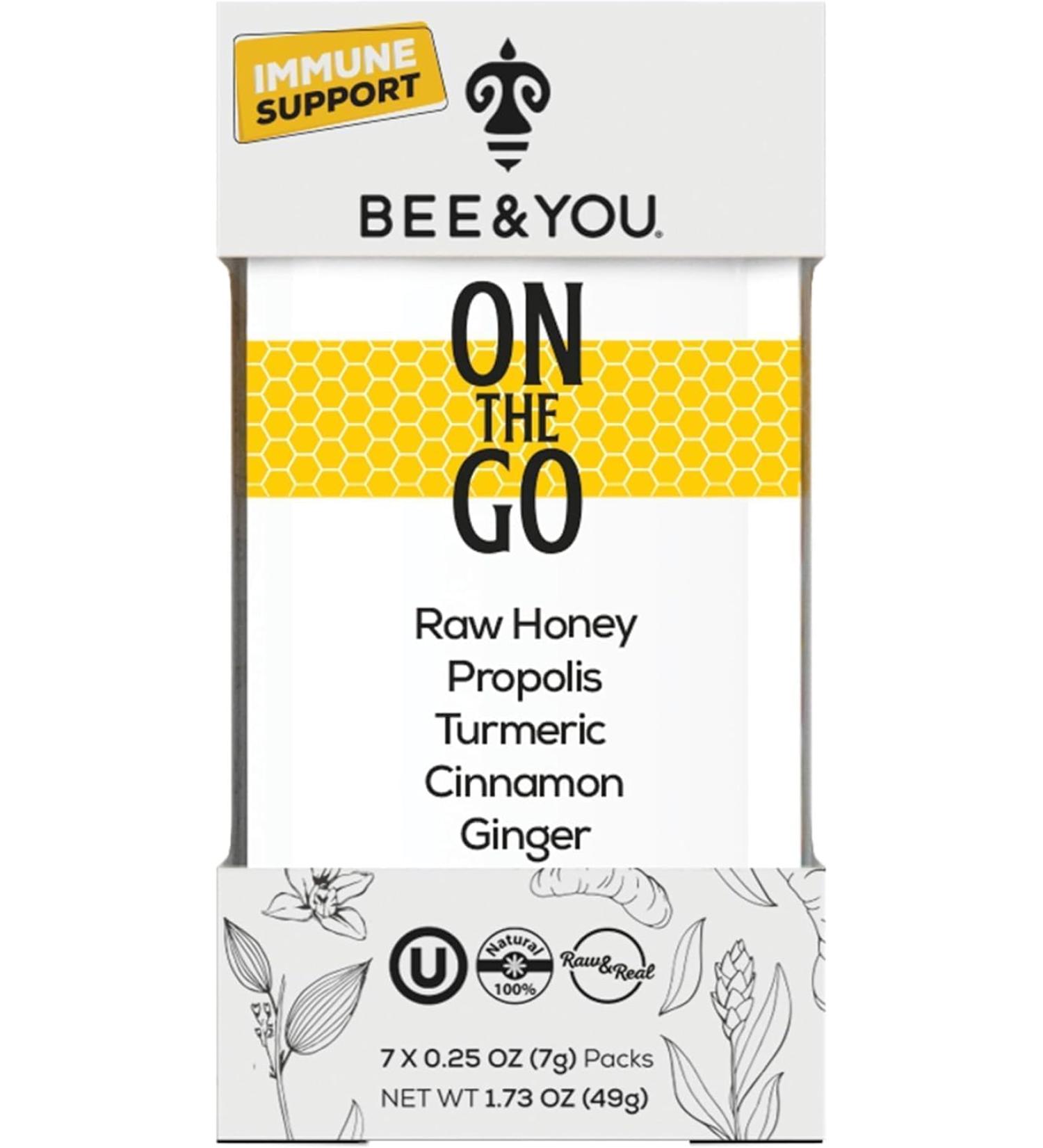 Bee and You Organic Royal Jelly Propolis Raw Honey Superfood Mix for Kids Immune Support 6.7 oz - Buy Online on GoSupps.com