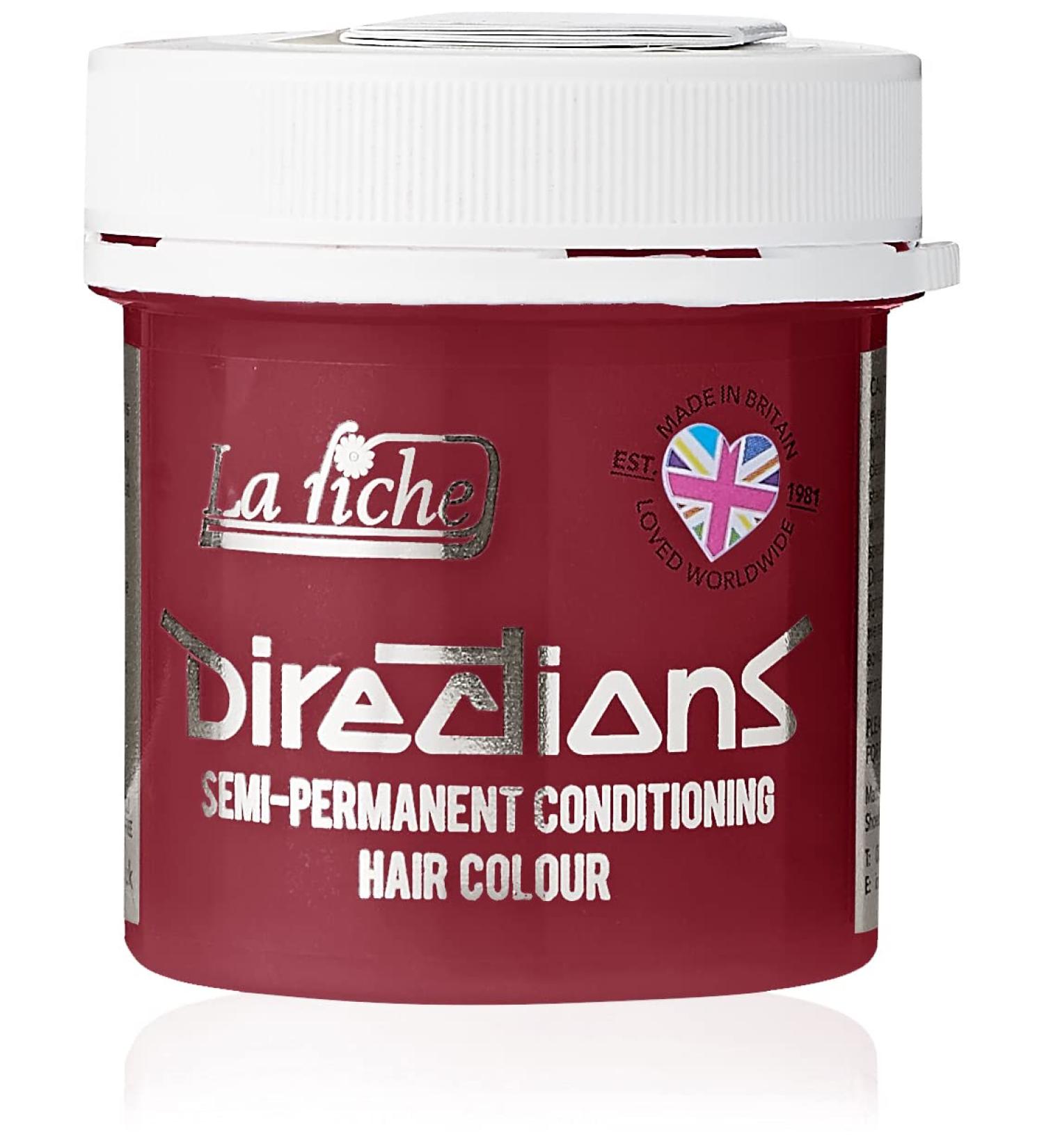 DIRECTIONS Pillarbox Red Semi-Permanent Hair Colour - 88ml Tub - Buy Online on GoSupps.com