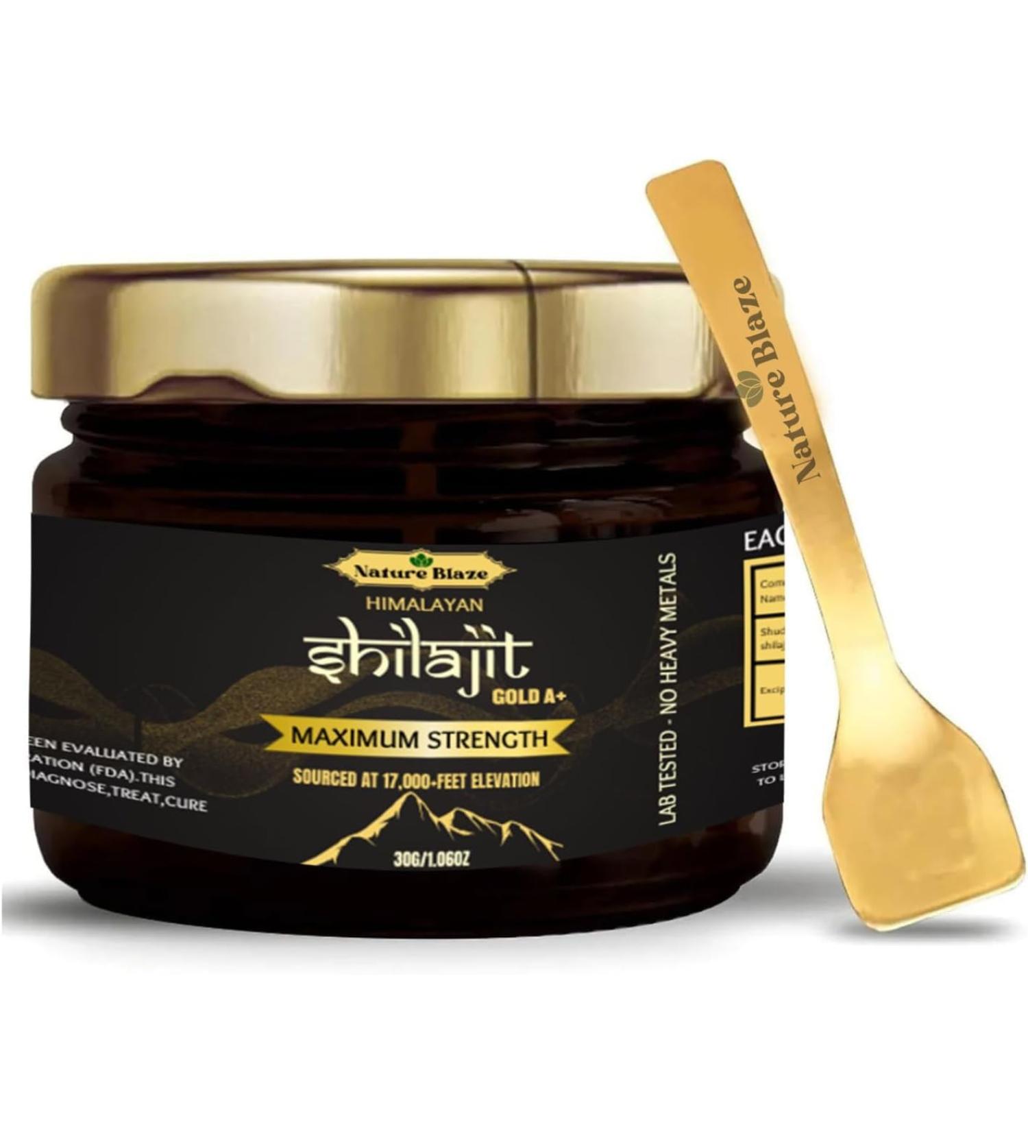 Organic Herbs Pure Natural Himalayan Shilajit Resin for Men & Women for Energy Boost & Immune Support (30Gm/1.0 Ounce) - Buy Online on GoSupps.com