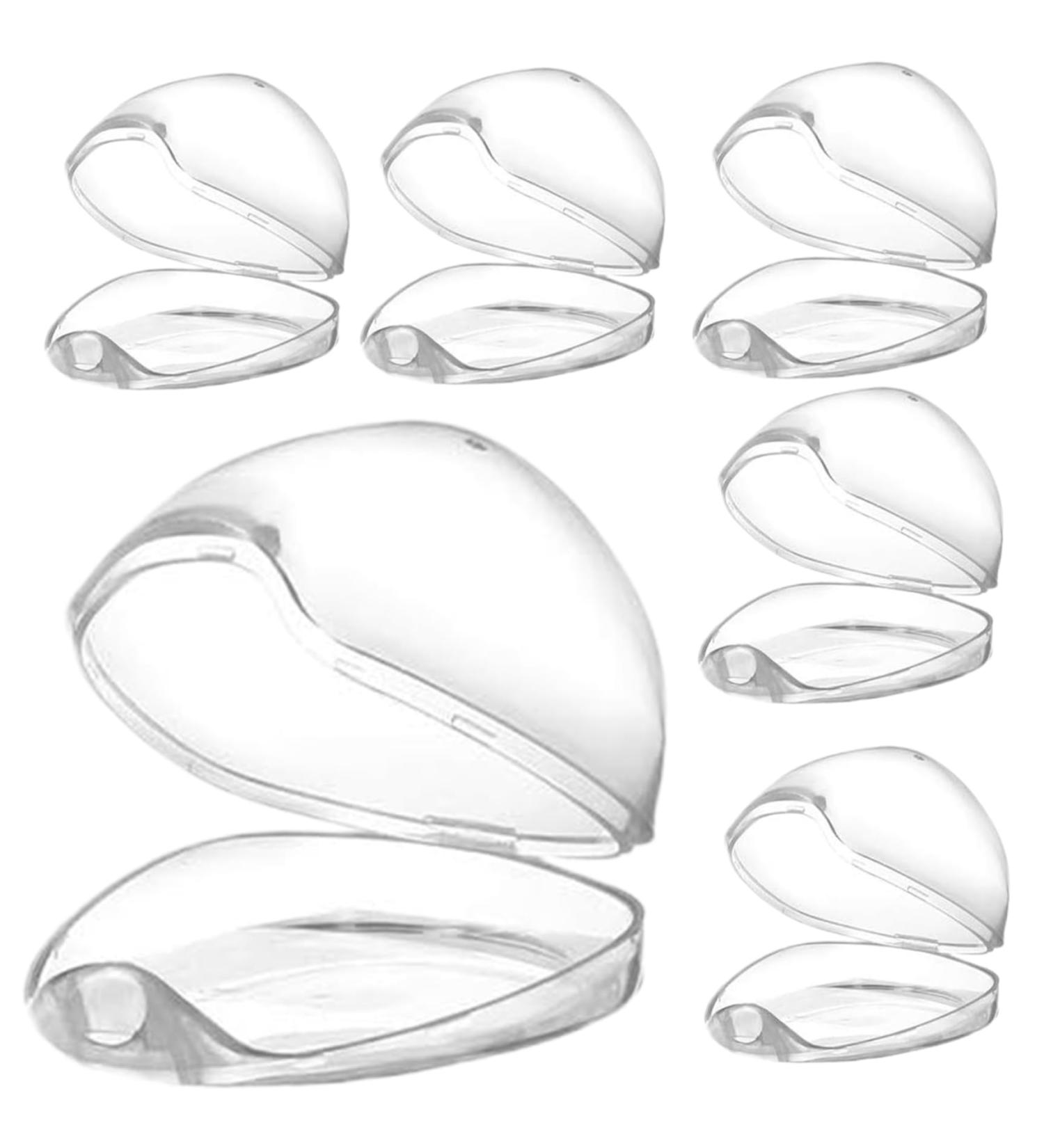 6PCS Transparent Pacifier Holder Case - Easy Clean Baby Pacifier Accessories - Slope Hole Design - Essential Pacifier Cover - Buy Online on GoSupps.com