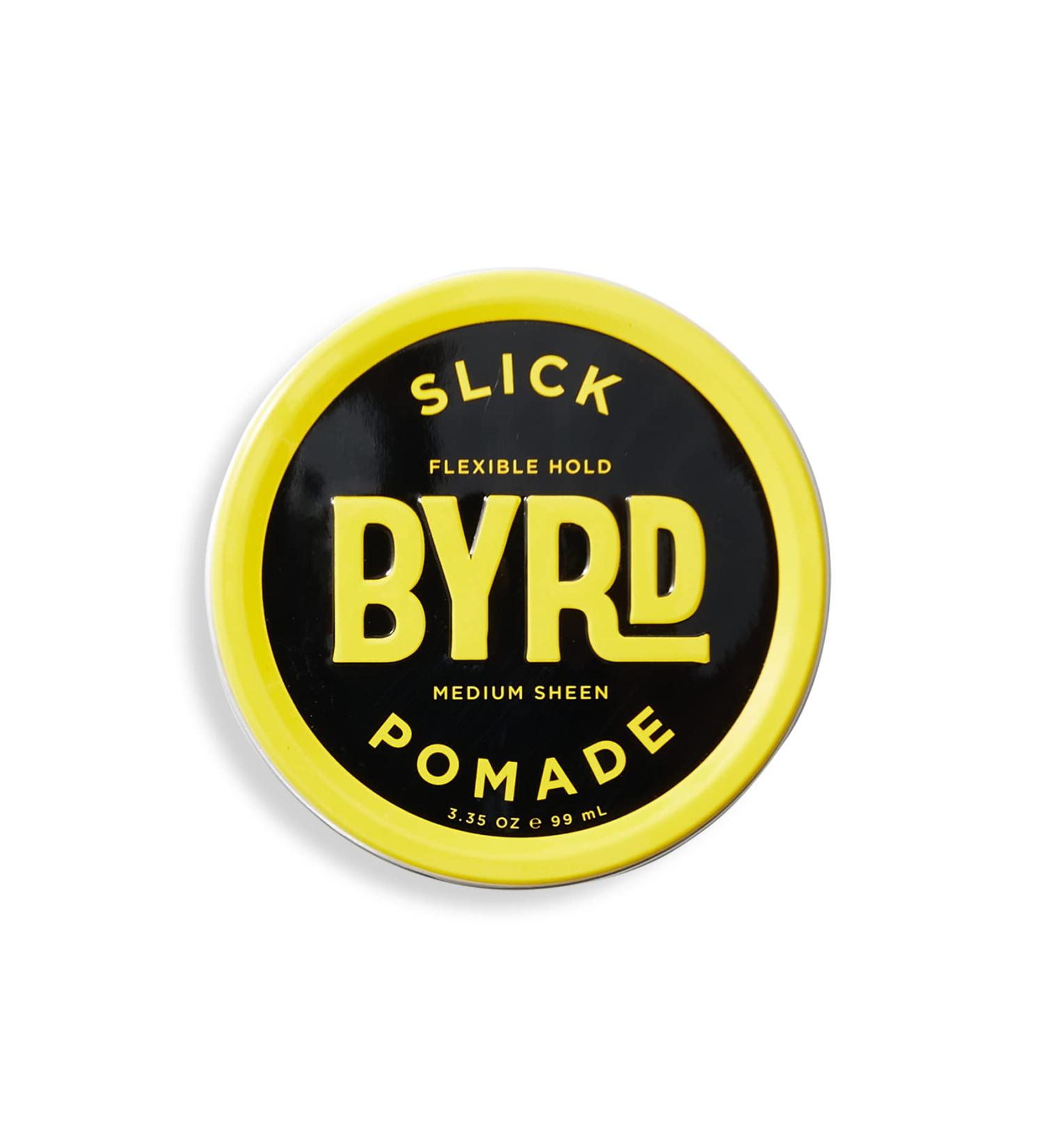 BYRD Slick Pomade - Flexible Hold, Medium Sheen - 3.35 Oz - Mineral Oil Free, Paraben Free, Cruelty Free - Yellow - Buy Online on GoSupps.com