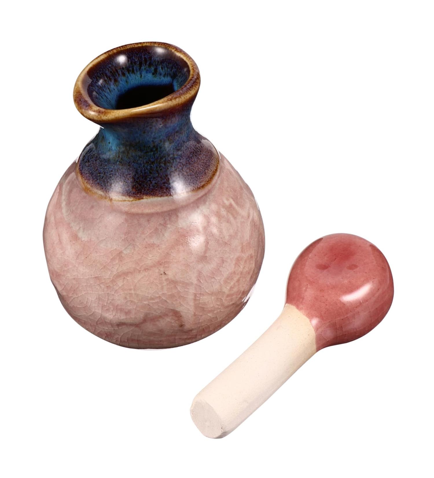 Didiseaon 1 Set Aromatherapy Bottle Vintage Essential Oil Pot Ceramics 9.5X5.5cm Pink - Buy Online on GoSupps.com