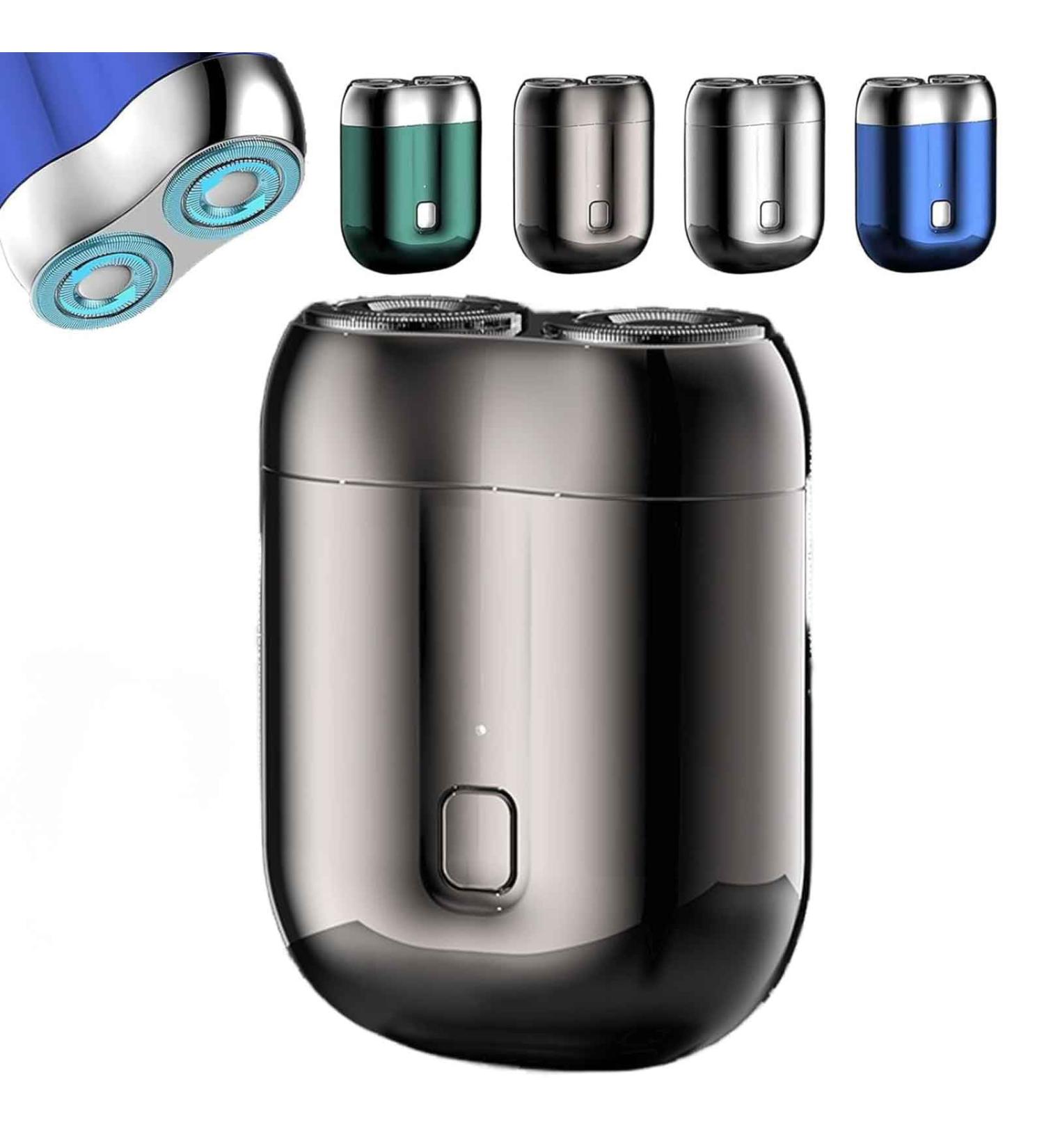 2024 New Upgrade Pocket Shaver USB Mini Shavers for Men IPX6 Waterproof Compact Electric Shaver Electric Mini Portable Razor Double Head Razor for Home Car Travel (Gray) - Buy Online on GoSupps.com