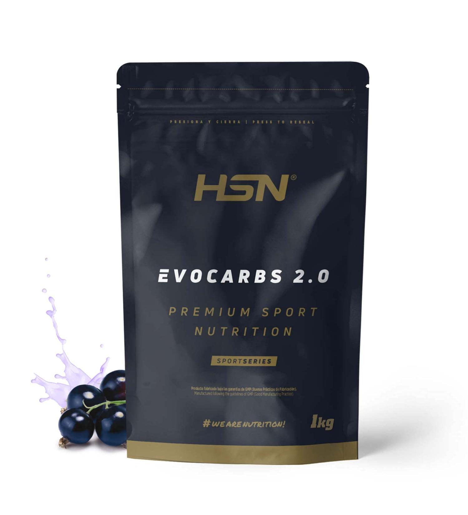  HSN HSN Carbohydrates (Maltodextrin dextrose fructose) and minerals Evocarbs 2.0 | Blackcurrant 1 kg | Isotonic powdered drink with electrolytes | No measuring scoop required | Vegan gluten-free - Buy Online on GoSupps.com
