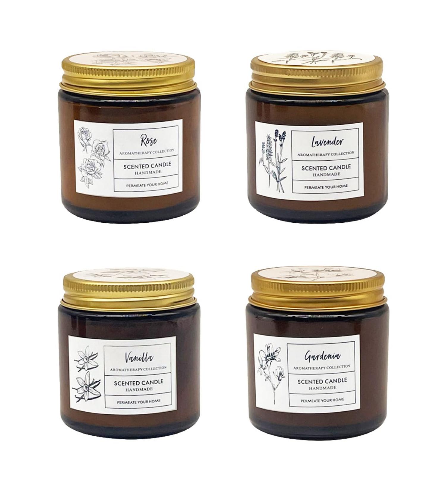 Stay Awake Soy Candle Set | All Natural Essential Oil Candles for Home Office & Travel - Eco-Friendly & Long-Lasting - Buy Online on GoSupps.com