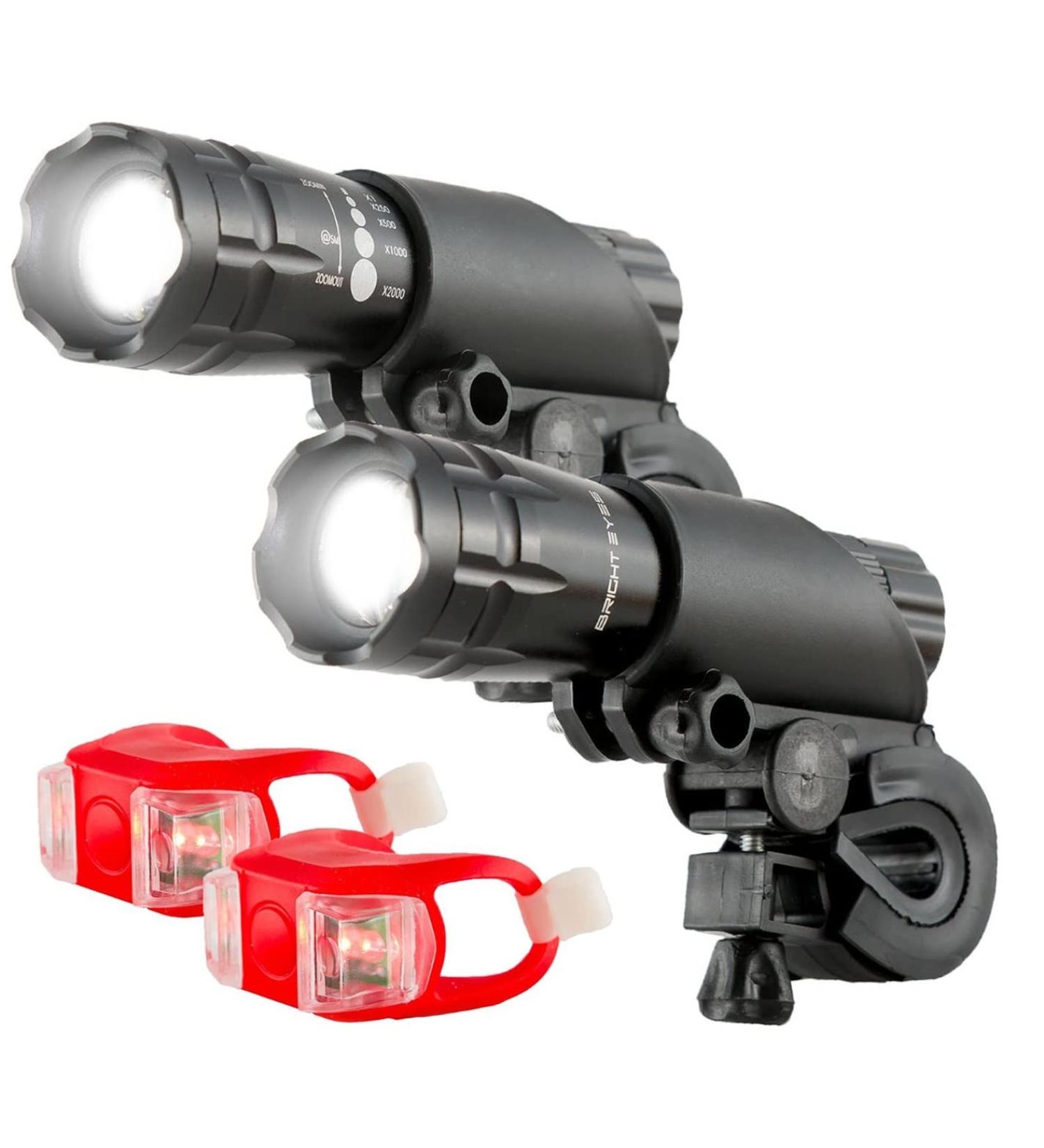 Bright Eyes Aircraft Aluminium Waterproof 300 Lumen LED Bike Light Set - 2 Pack - Buy Online on GoSupps.com
