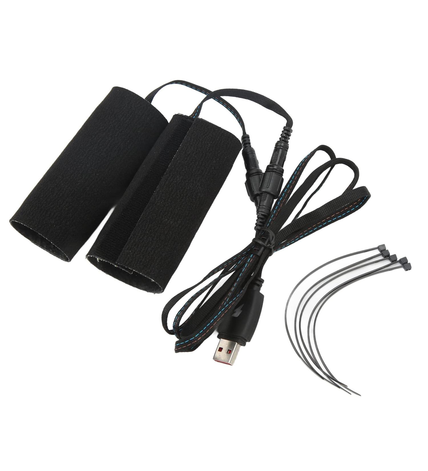 2-Piece Motorcycle Heated Handle Cushions - USB Plug-In IP67 Waterproof Heating Pillows for Ultimate Riding Comfort - Buy Online on GoSupps.com