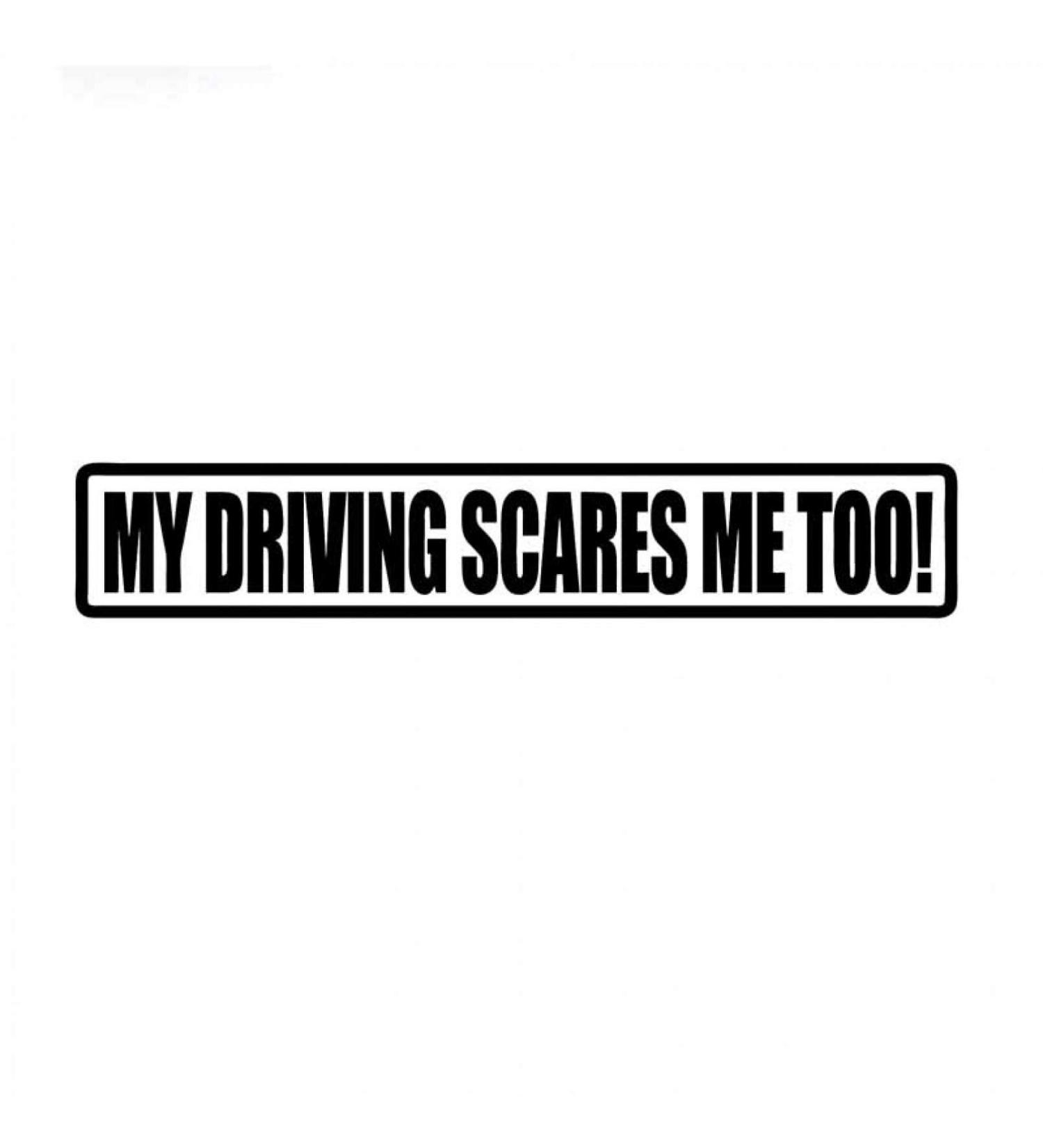 MacMRD car sticker My Driving Scares Me also car sticker cars accessories pvc fashion door bumper decoration decorations decay pictures black 23x7cm