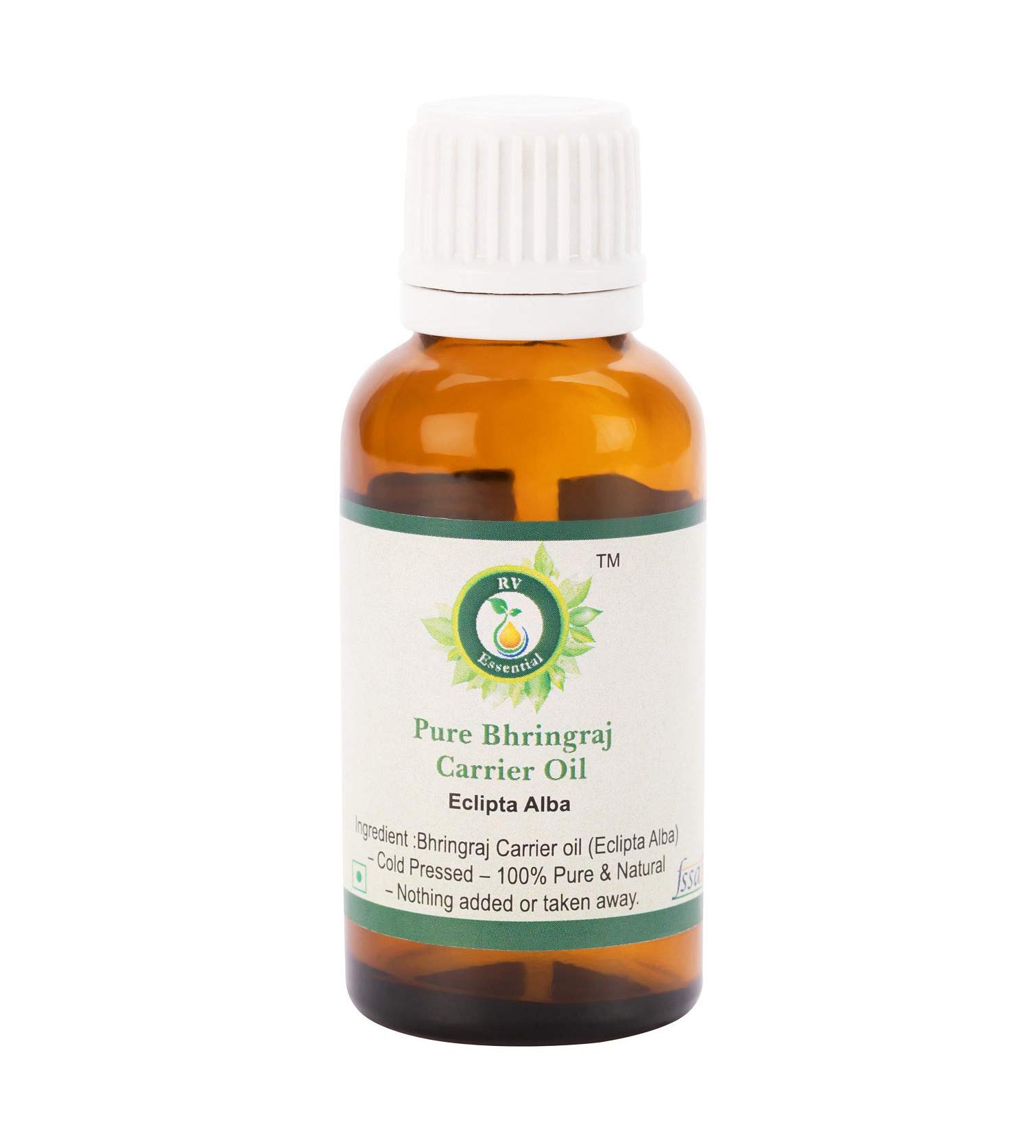 RV Essential Pure Bhringraj Oil 50ml - 100% Natural Eclipta Alba for Hair & Health - Buy Online on GoSupps.com