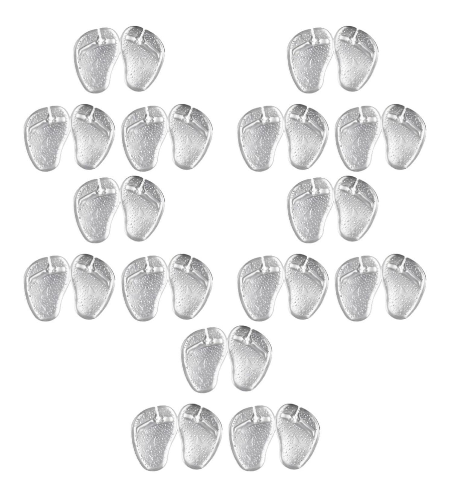 15 Pairs Forefoot Cushions - Transparent Gel Toe Pads for Sandals & Heels | Foot Protection Insoles & Slipper Pads - Buy Online on GoSupps.com