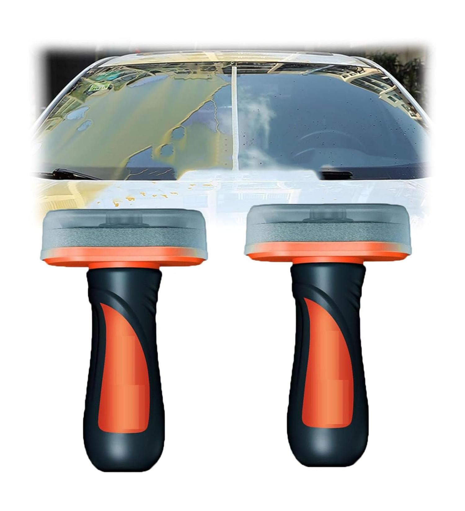 Louisx Glass Cleaning Board Glass Cleaning Board Glass Coating for Windshield Windshield Hydrophobic 2-in-1 Glass Cleaner Plus Rain Repellent (2PCS) - Buy Online on GoSupps.com