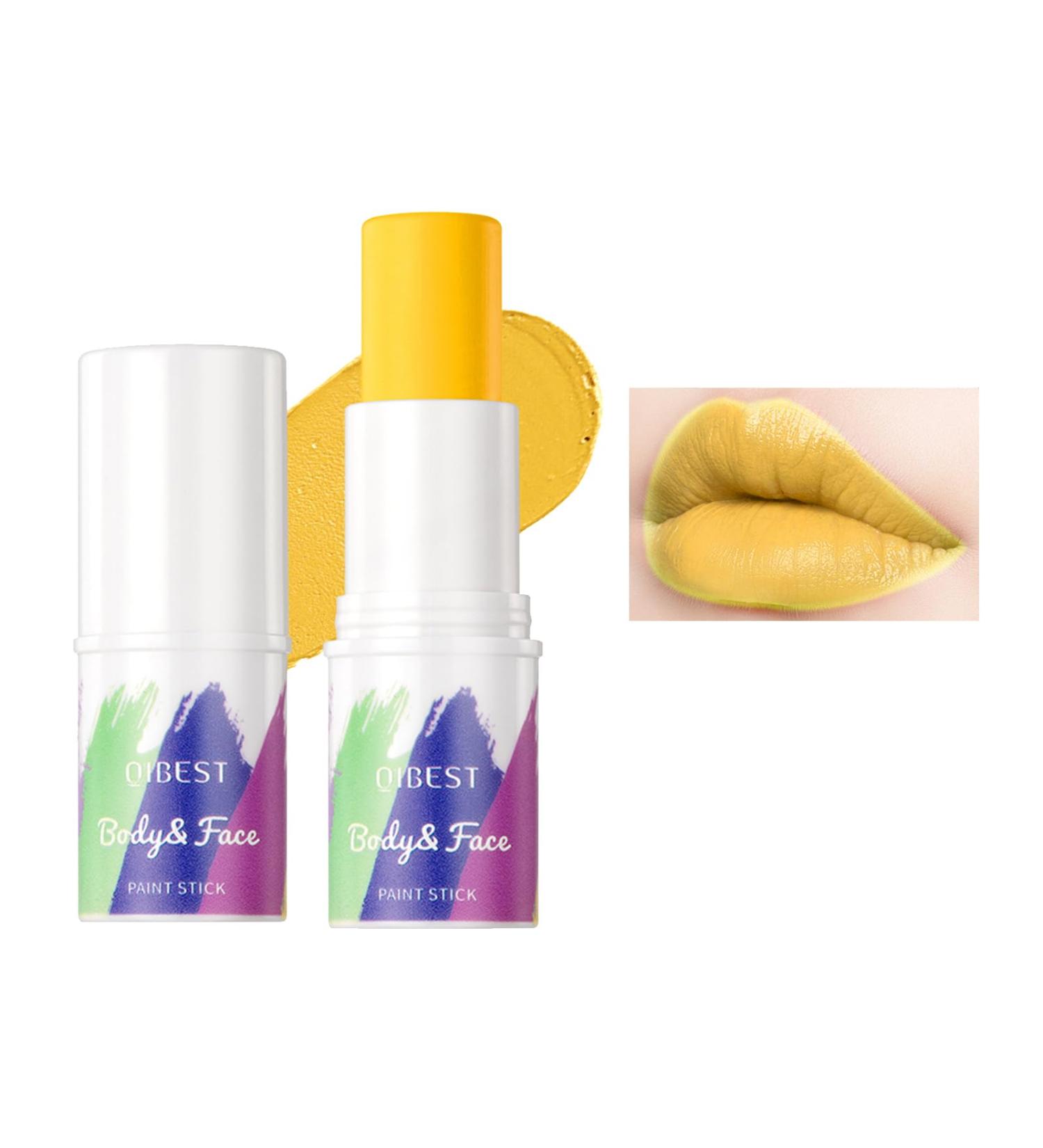 Buy Yellow Matte Lipstick - Long Lasting High Pigment Non-Stick & Waterproof | Multi-Use Makeup for Women - Perfect for Halloween & Sports - Buy Online on GoSupps.com