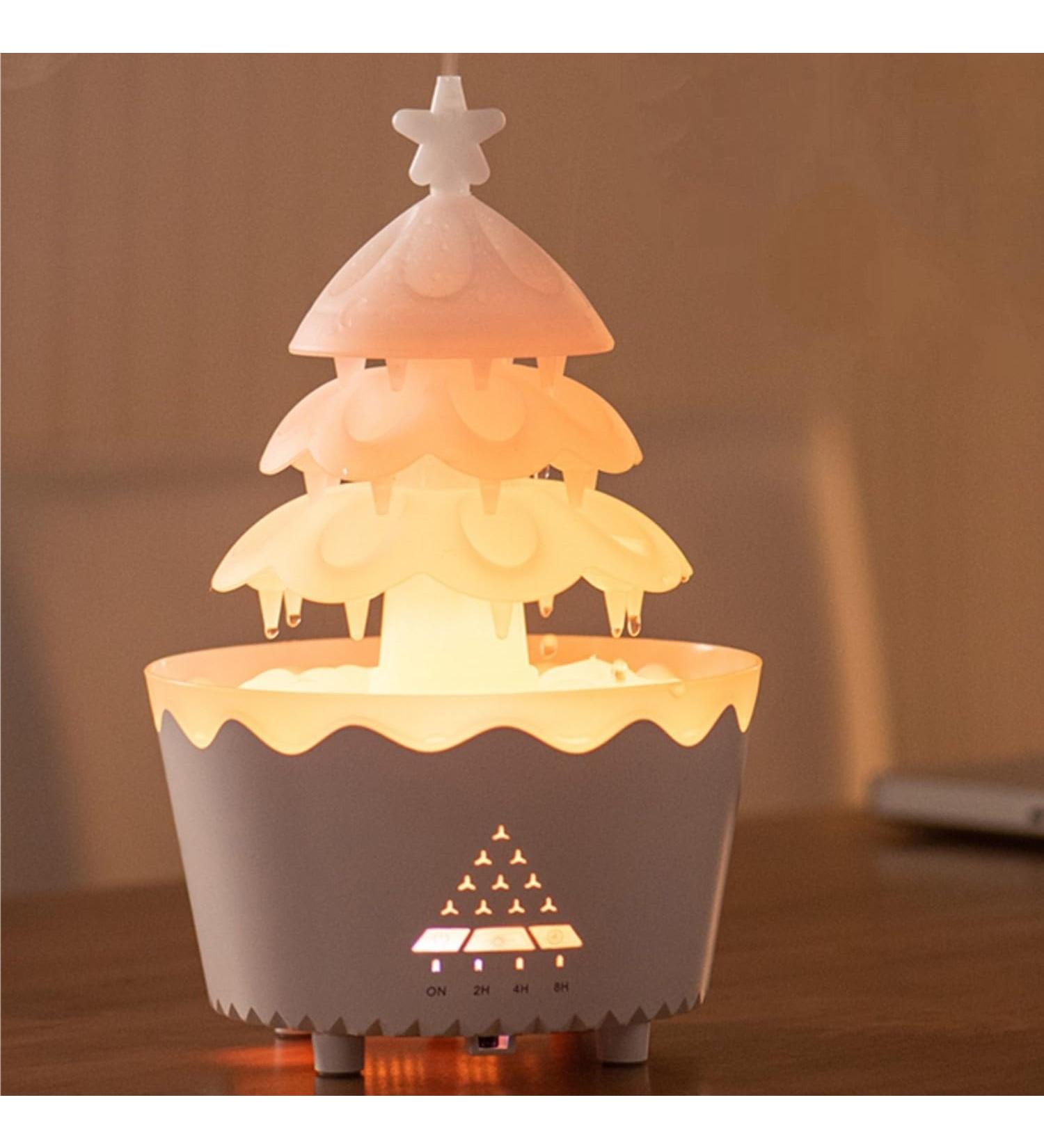 SereneMist Aroma Diffuser with Remote Control - 300ml Essential Oil Diffuser & Humidifier Christmas Lucky Tree Design 7-Color LED Light - Ideal for Home & Office - Buy Online on GoSupps.com