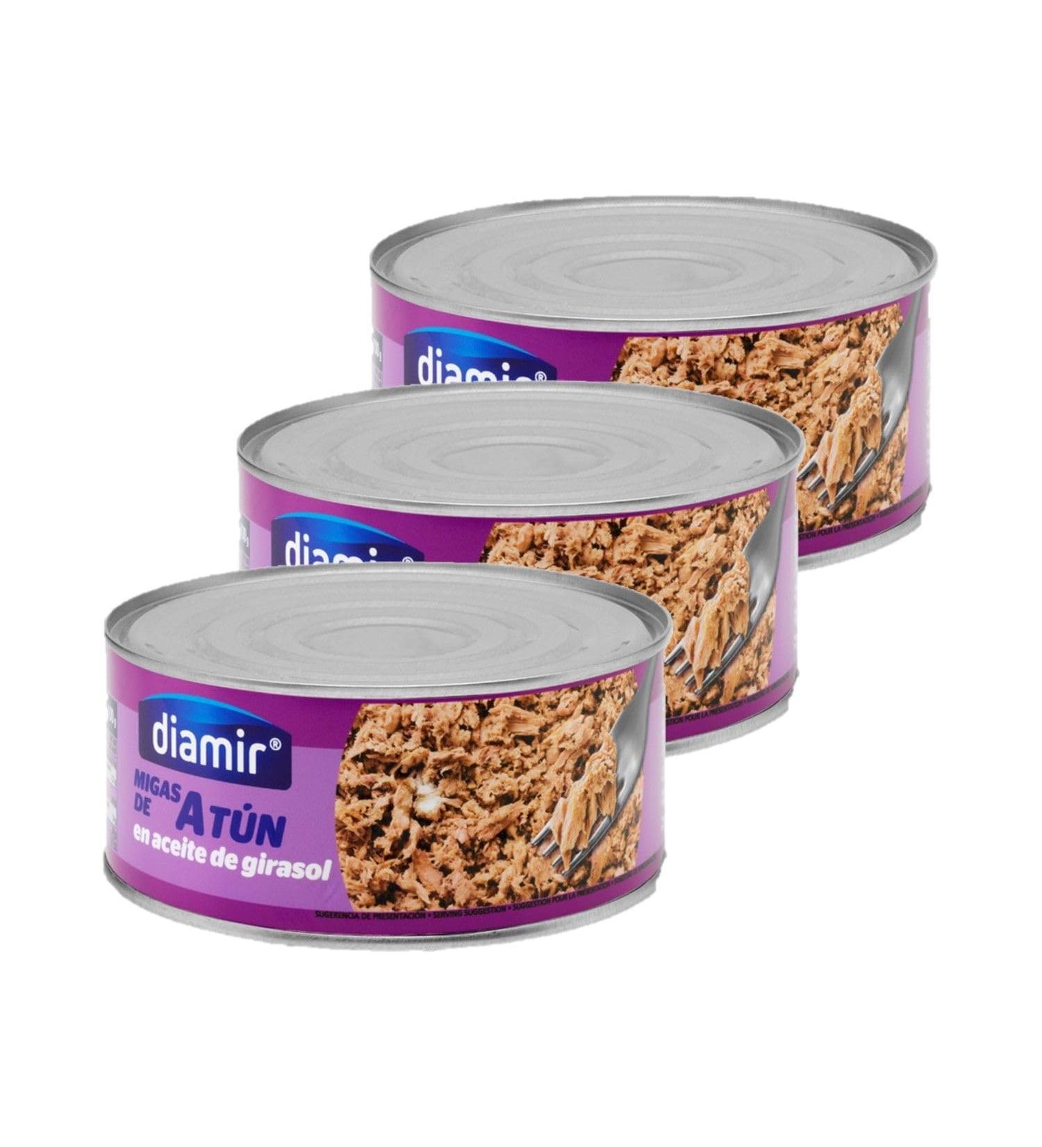 Lot 3x Tuna crumbs in oil - Box 900g