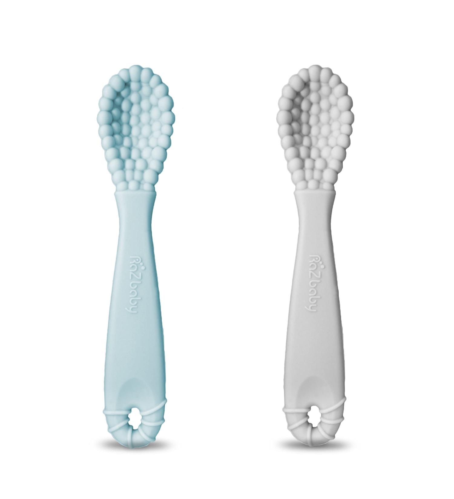 RaZbaby - RaZberry Spoon 2pack - Blue/Grey - Buy Online on GoSupps.com