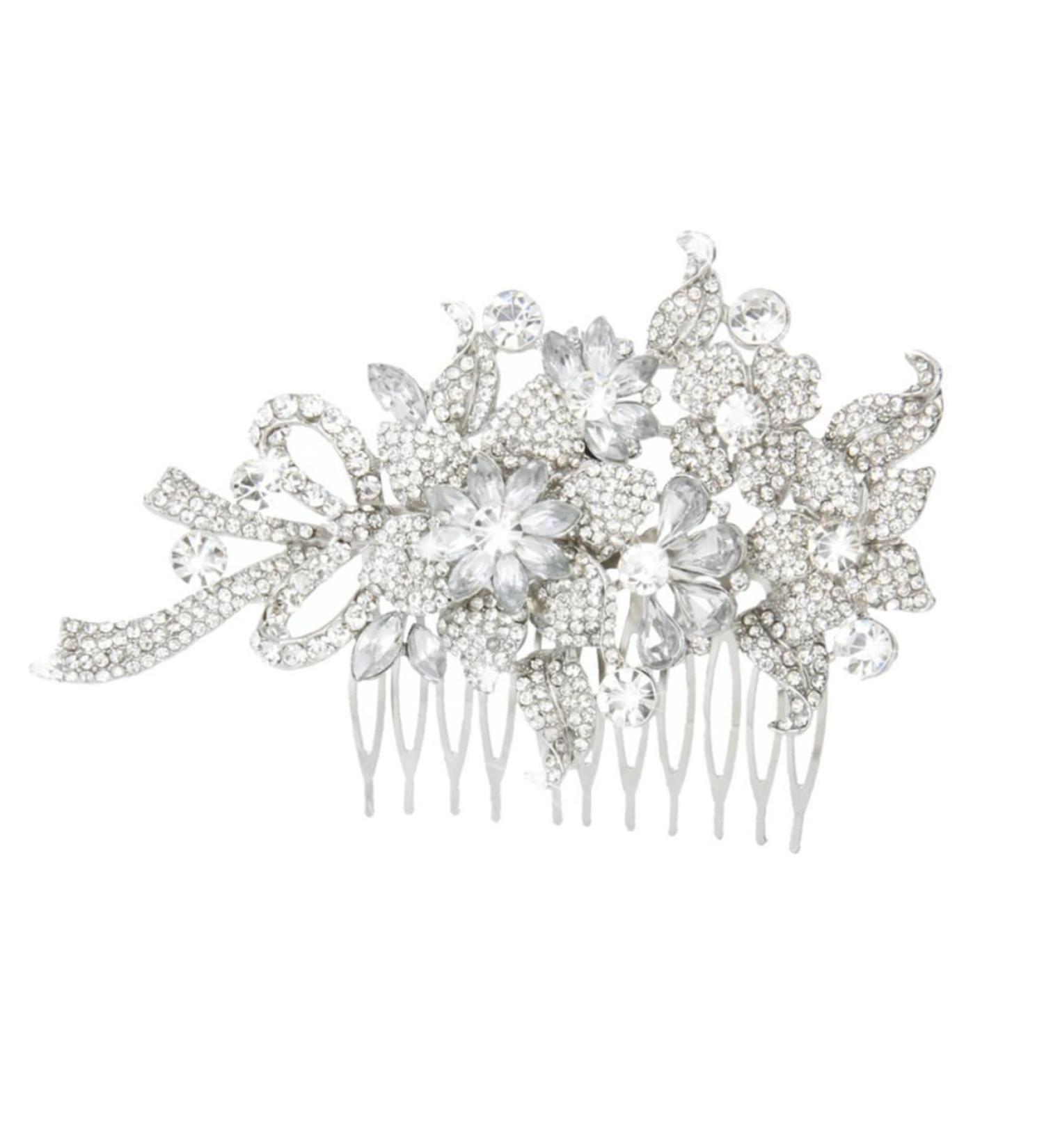 DOITOOL Hair Teasing Comb Diamond Headpiece Flower Hair Accessories Crystal Headpiece Women Hair Comb Rhinestone Headpiece Bowknot Hair Comb Tiara The Flowers Bride South Korea - Buy Online on GoSupps.com