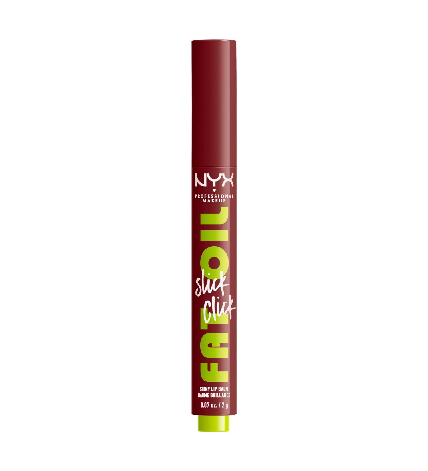 NYX Professional Makeup Lip Balm A Hint of Colour Infused with Oils for Long Lasting Hydration Lightweight & Vegan Formula Fat Oil Slick Click In A Mood In A Mood 2 g - Buy Online on GoSupps.com