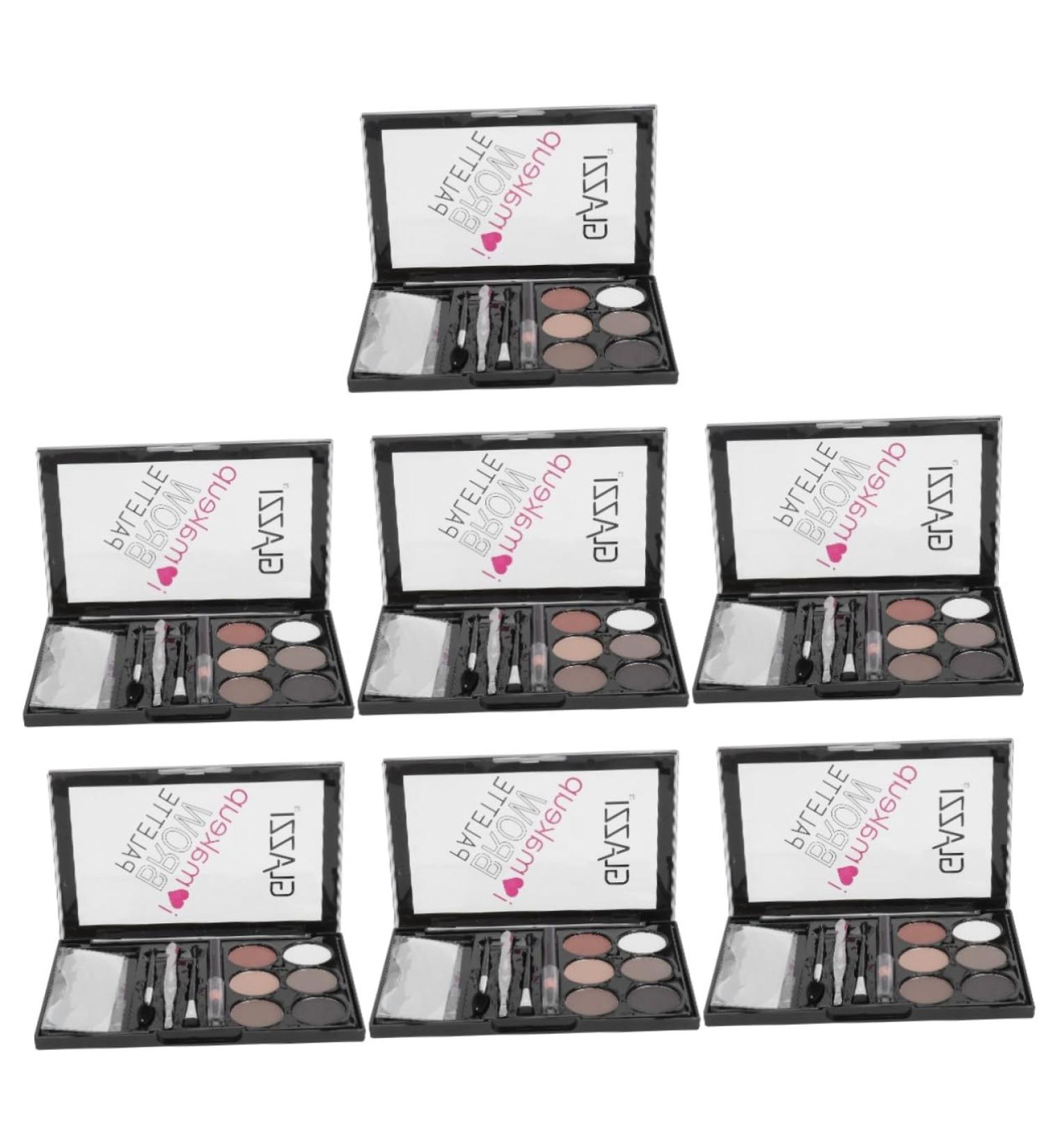 Healvian 7 Sets Eyebrow Powder Set Brow Makeup Eye Shadow Make up Palettes Eyebrow Kit Eyebrow Brush Lit Abs - Buy Online on GoSupps.com