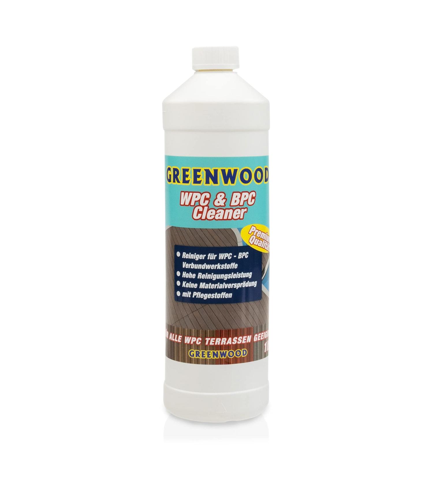 Buy Greenwood WPC & BPC Cleaner - pH Neutral Concentrate for Terrace Planks | 1L Care & Cleaning Agent - International Shipping Available - Buy Online on GoSupps.com