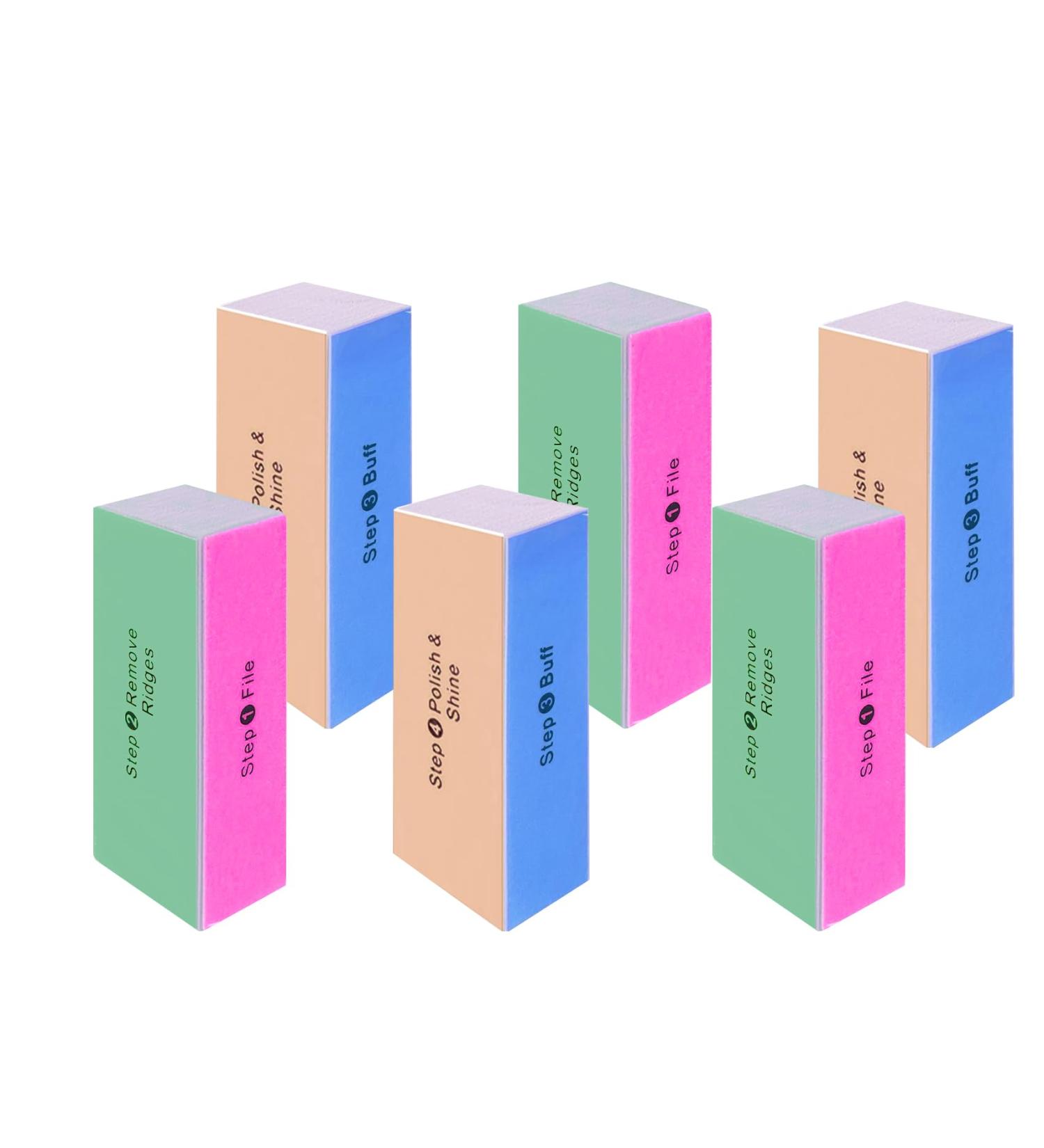 SKYPIA 6 Pack 4 Way Nail Buffer Block - Professional Nail Files for Smooth Buff & Shine - International Shipping - Buy Online on GoSupps.com
