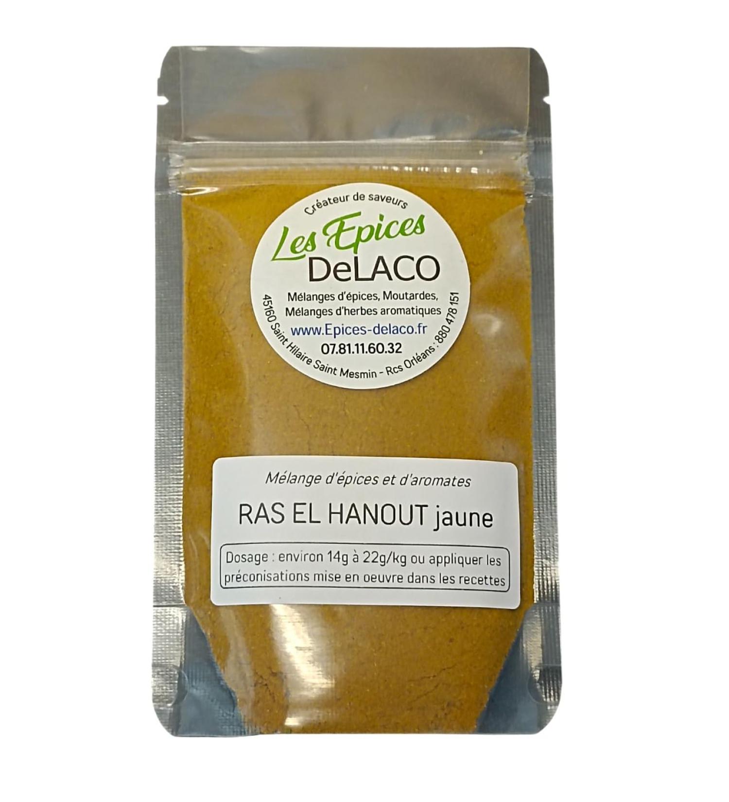 RAS EL HANOUT 50g S ... m langes d' pices herbes aromates condiments piments pour viandes poissons l gumes marinades salades barbecue - Les EPICES DeLACO - Buy Online on GoSupps.com