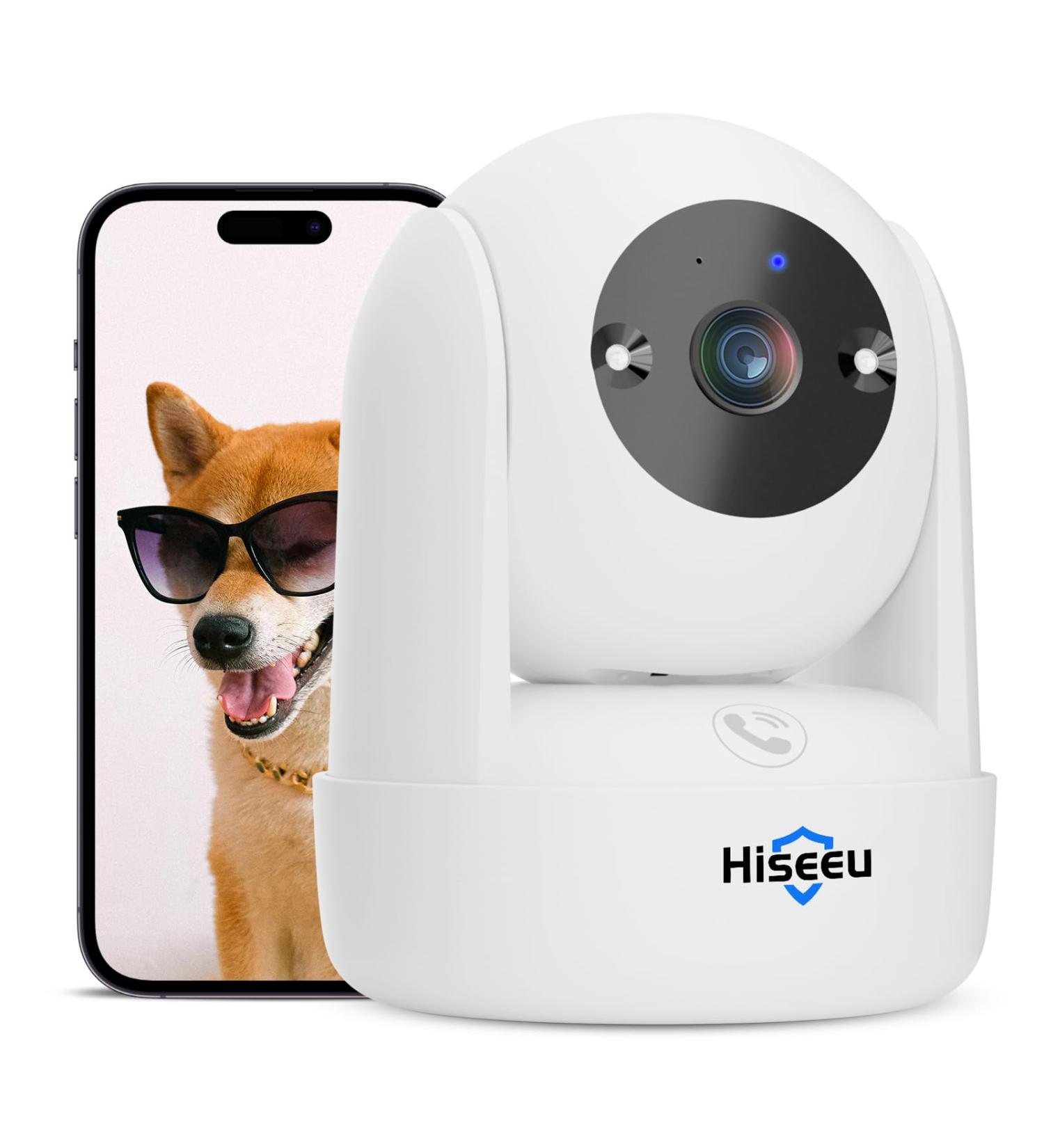 Hiseeu 2K Wireless Security Camera with AI Detection & Night Vision - Indoor CCTV for Home, Baby, Pet - Motion Tracking & Real-Time Alerts - 2.4G WiFi, 2-Way Audio, Siren - CB2 New Version - Buy Online on GoSupps.com