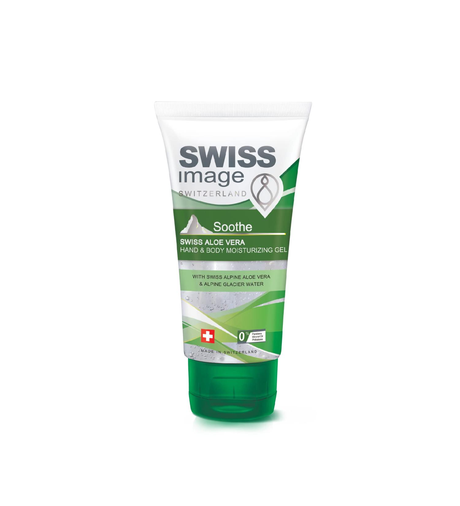 Swiss Image Soothe Swiss Aloe Vera Hand & Body Gel 75ml Green - Buy Online on GoSupps.com
