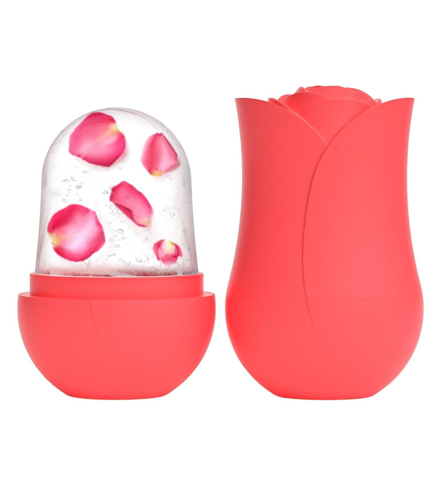 Face Ice Roller Small Ice Cube Roller - Ice Roller for Face and Eye Facial Beauty Ice Roller Skin Care Tools Ice Facial Cube Silicone Ice Mold Red - Buy Online on GoSupps.com