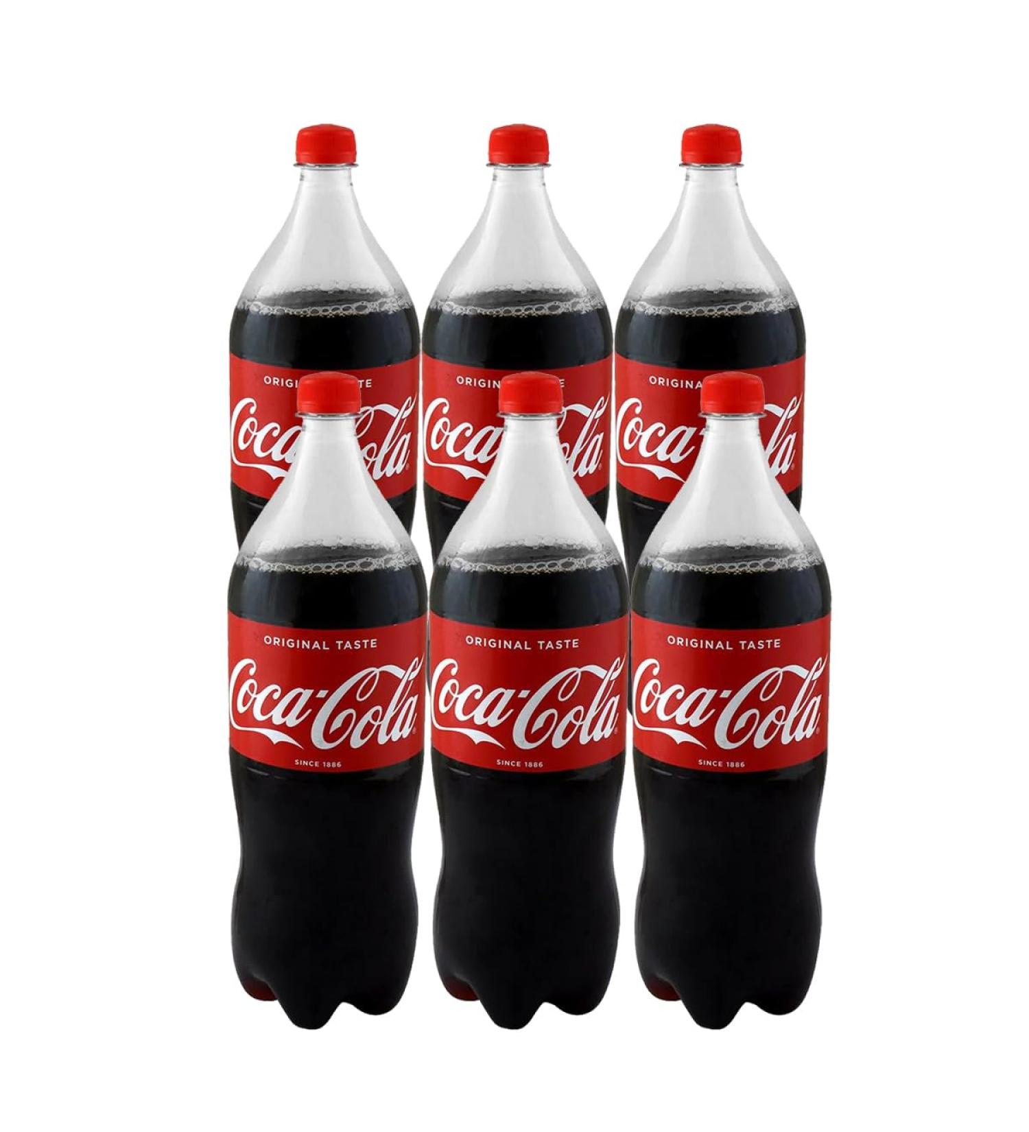 Coca Cola Original Taste 1.75Ltr Enjoy Sparkling Soft Drink Regular Cool And Refreshing Drink Pack Of 6 - Buy Online on GoSupps.com