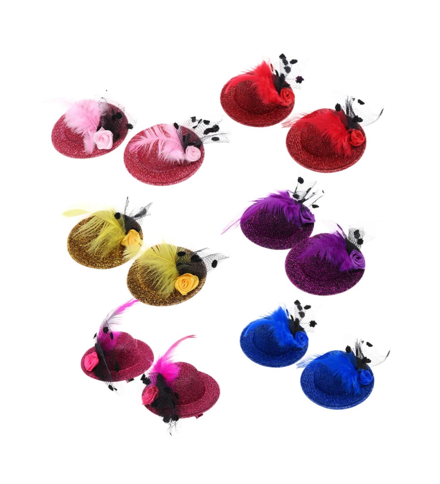 Beaupretty Bridal Hair Clip Kids flower hat hair clip kids top hat hair clip fascinator hats clip mini flower top hat top hat hair pins top hat barrette s wedding hat hair cute girl Top - Buy Online on GoSupps.com