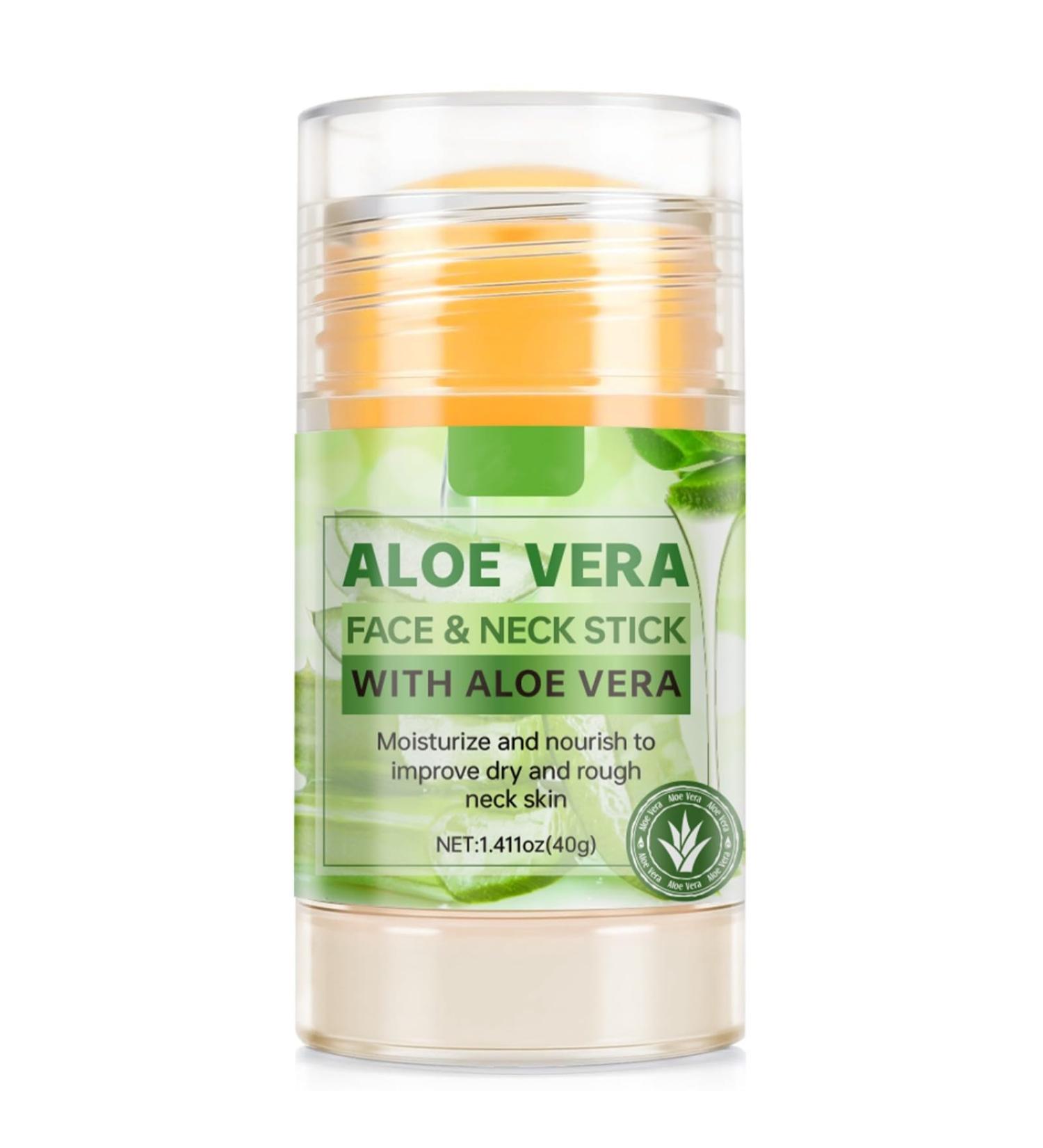 Aloe Vera Face and Neck Stick Anti-Aging Firming Stick Moisturizer for Women & Men Hydrates & Lifts Contour Smooths Fine Lines Non-Greasy Balm for Sagging Dry Skin 40g - Buy Online on GoSupps.com