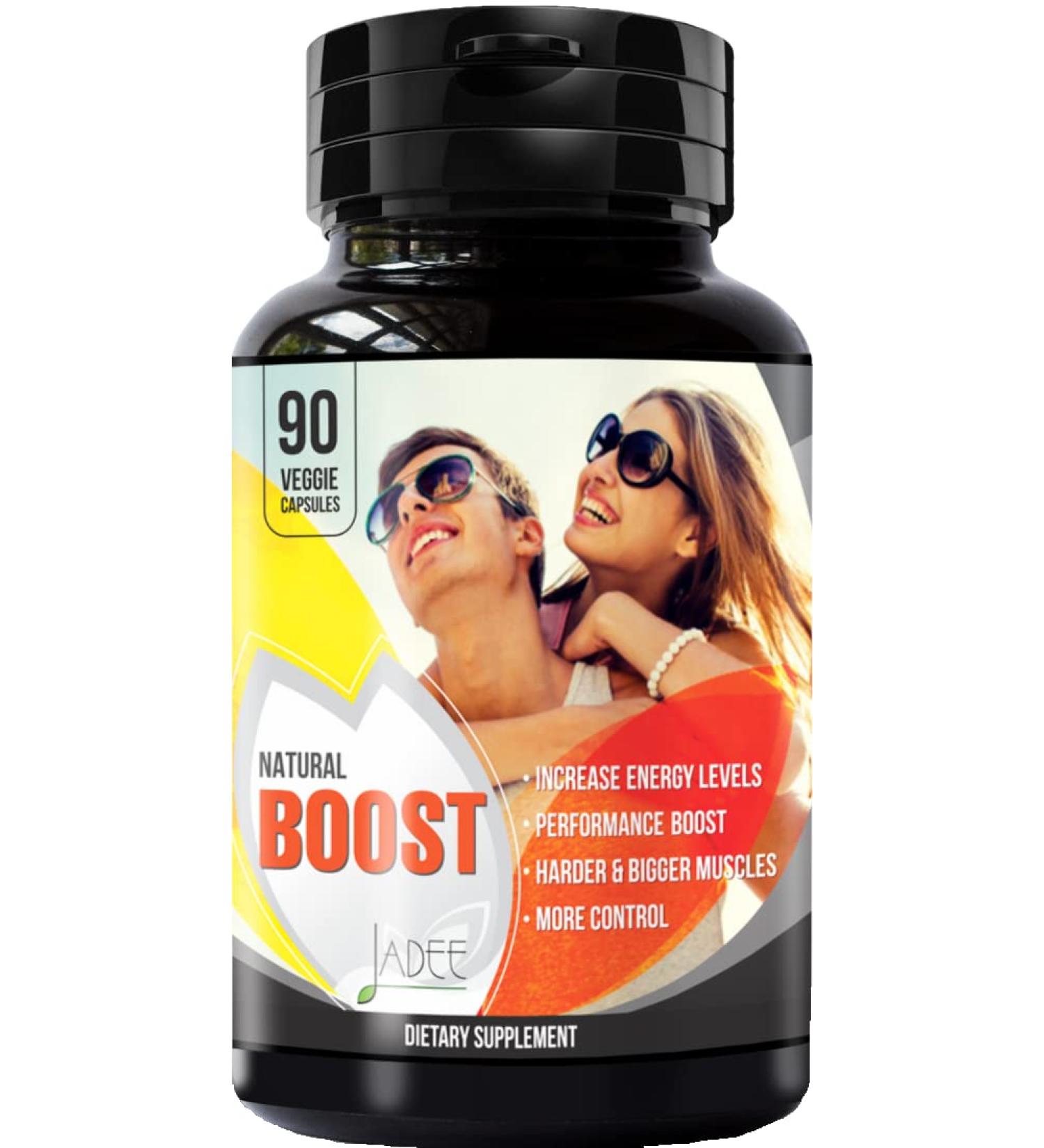 Natural Boost Ultimate Enhancing Pills - Increase Size & Strength in 60 Days | Muscle Size, Energy & Stamina | Performance Booster - 90 Veg Capsules - Buy Online on GoSupps.com