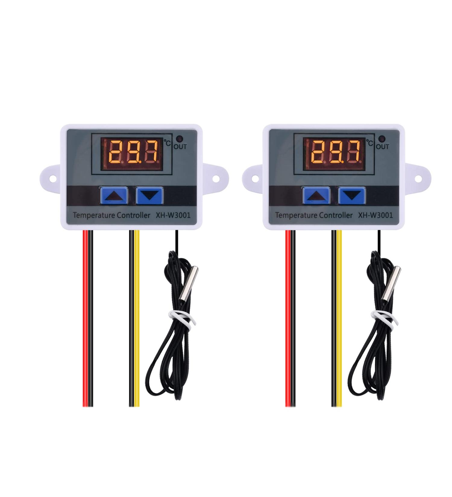 DIYMORE XH-W3001 Digital Temperature Controller | DC 12V Thermostat for Heating & Cooling | Ideal for Seafood Terrariums & Vivariums - International Shipping Available - Buy Online on GoSupps.com