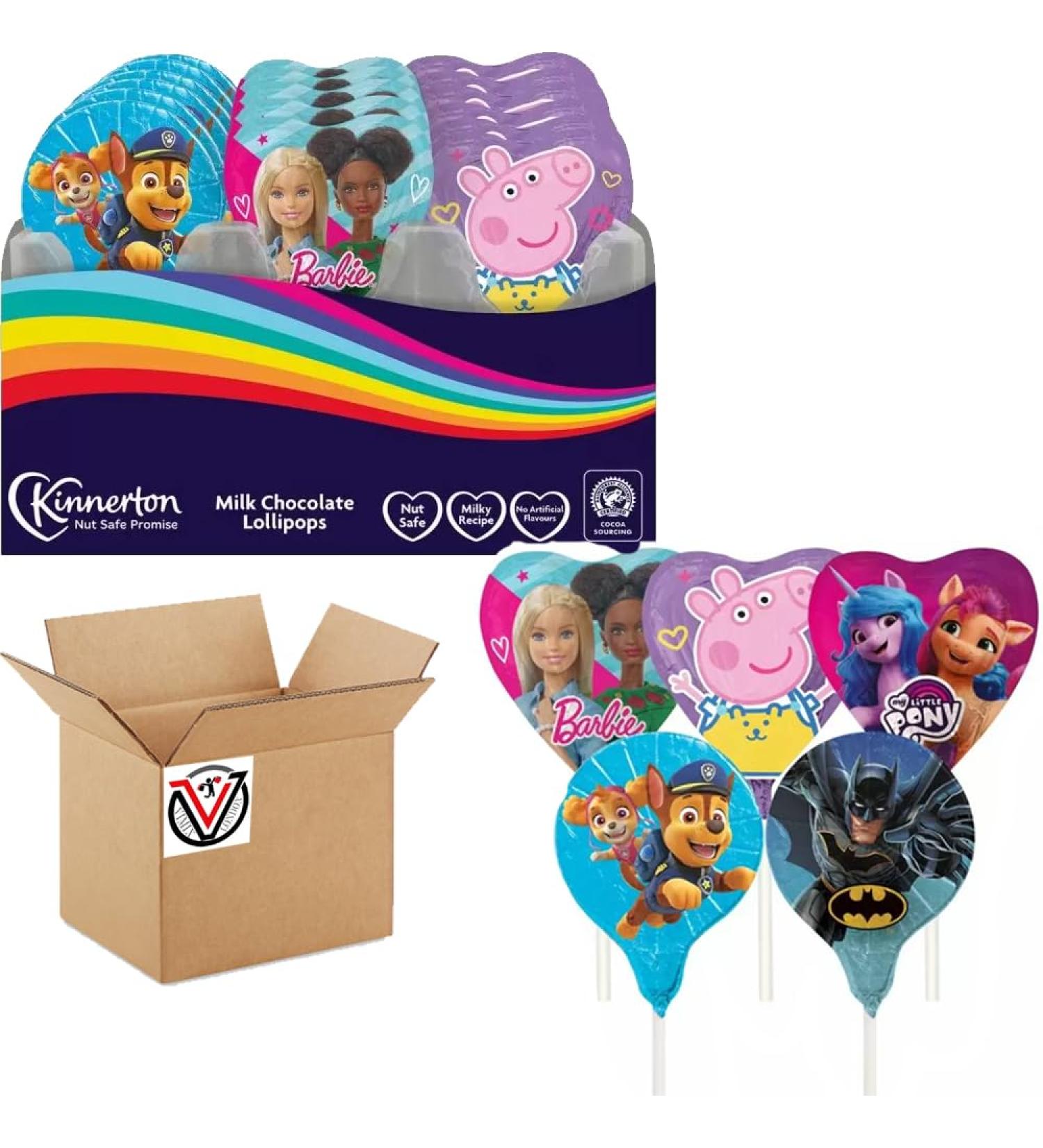 Kinnertton Milk Chocolate Lollipops 27 22g - Delicious milk chocolate lollipops | Full Box - Buy Online on GoSupps.com