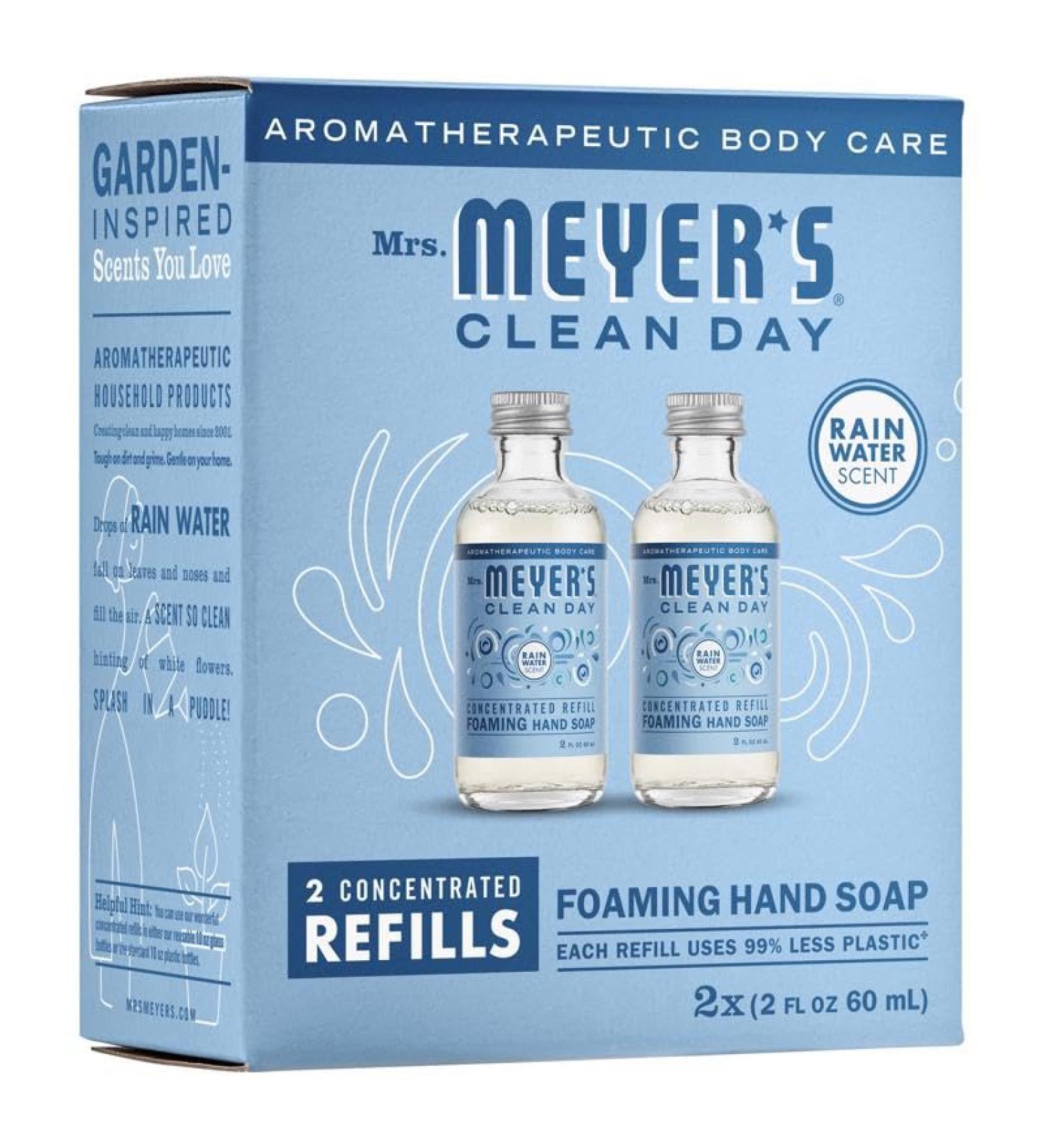 Mrs. Meyer's Rainwater Hand Soap Refills - Eco-Friendly 2 Pack | International Shipping Available - Buy Online on GoSupps.com