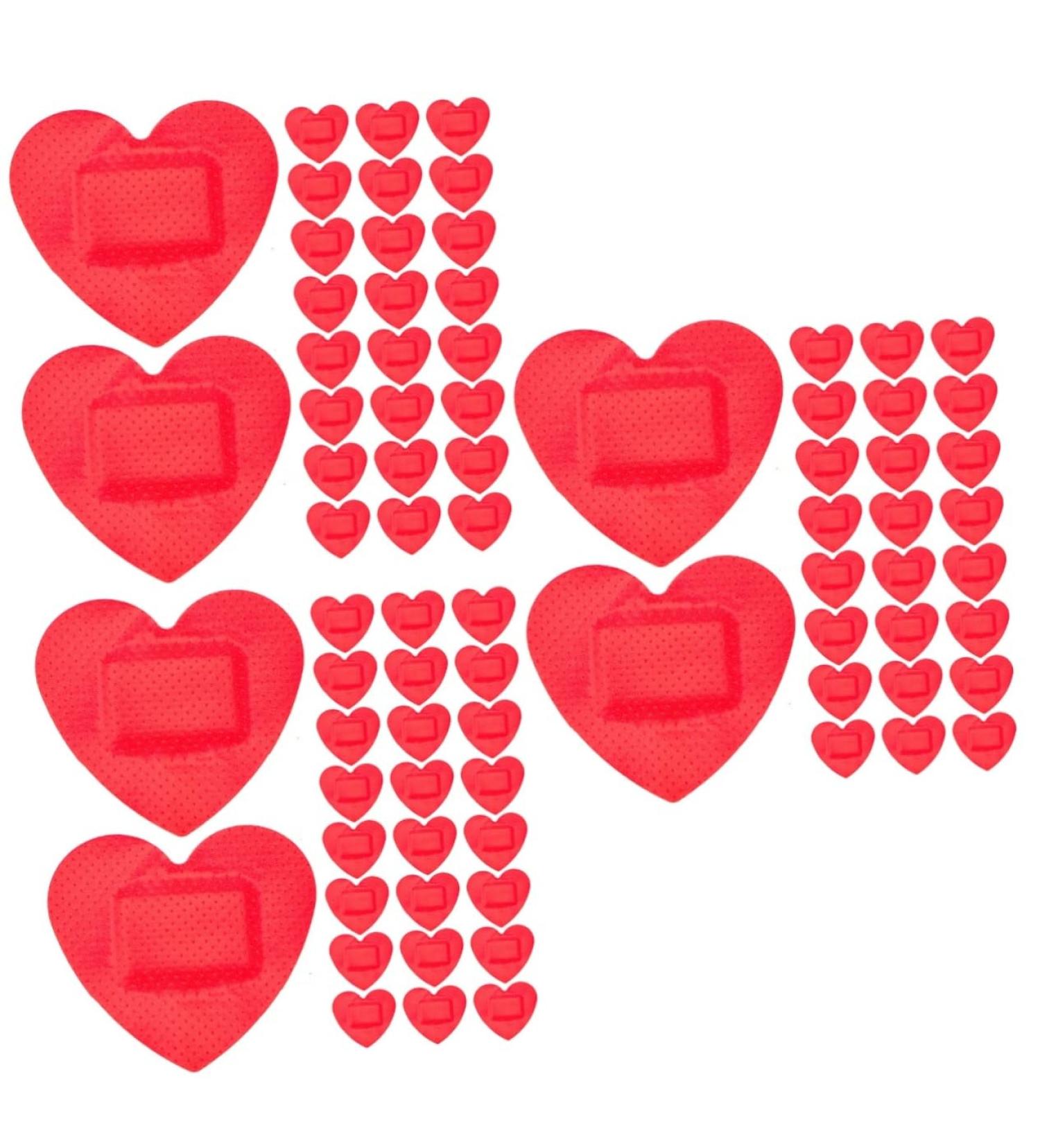 Yardwe 300 Pcs Heart Shaped Waterproof Stickers for Kids | Cute Skin Tone Bandages & Adhesive Protection Supplies - Bulk Red Stickers - Buy Online on GoSupps.com