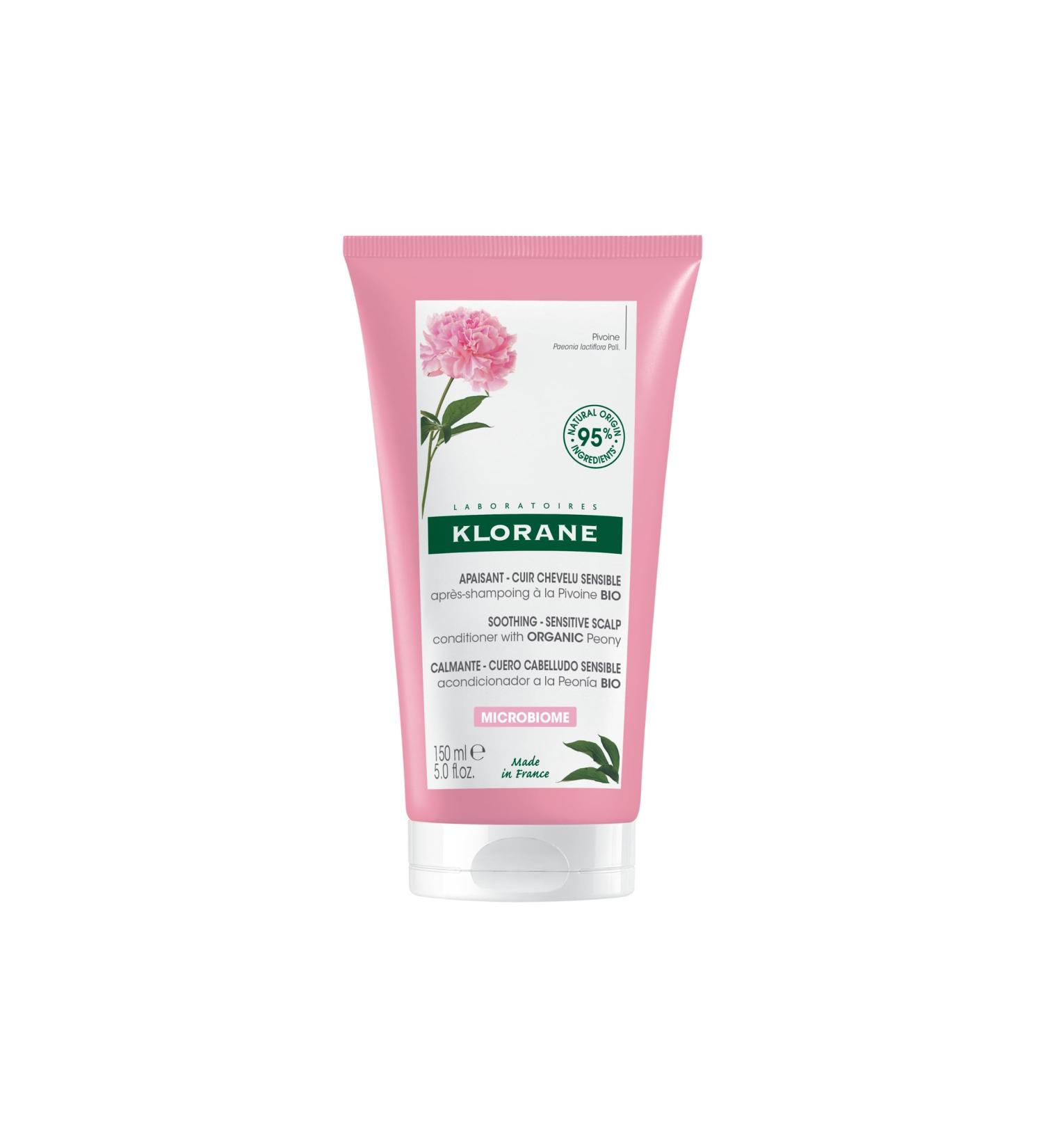 Klorane Peony Soothing Conditioner for Sensitive Scalp - 150ml | International Shipping Available - Buy Online on GoSupps.com