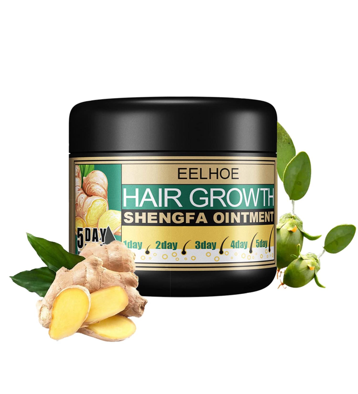 Ginger Hair Growth Ointment - Hair Regrowth Serum for Hair Loss Treatment - Scalp Massage Essence Cream - 30g/1 OZ Sample - Buy Online on GoSupps.com