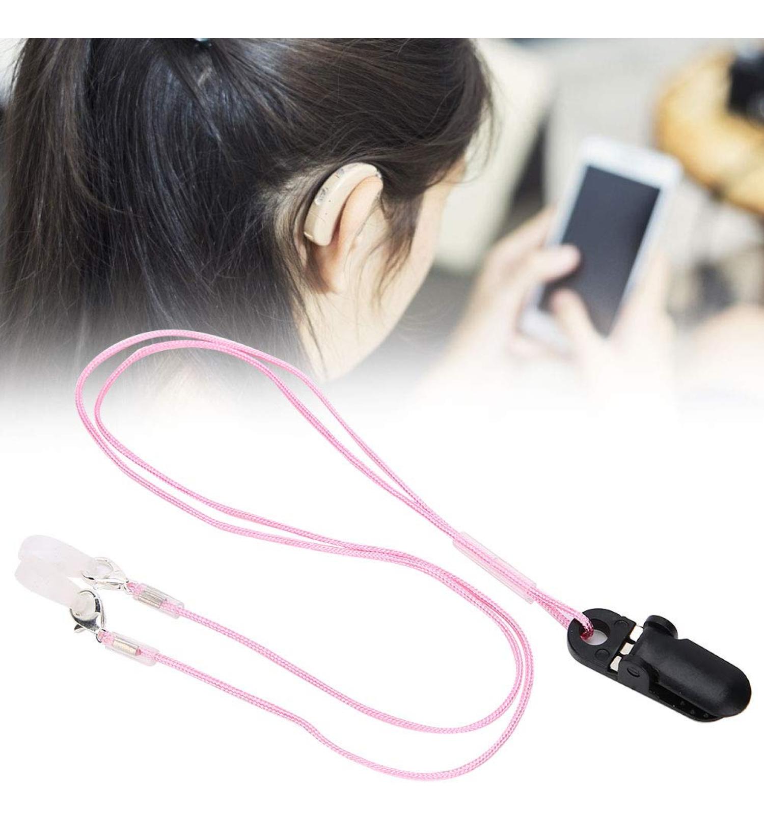 White Hearing Anti-Loss Rope | Practical Mobility Aid for Everyday Use | Sound Helpers (Pink) - Shop Internationally - Buy Online on GoSupps.com