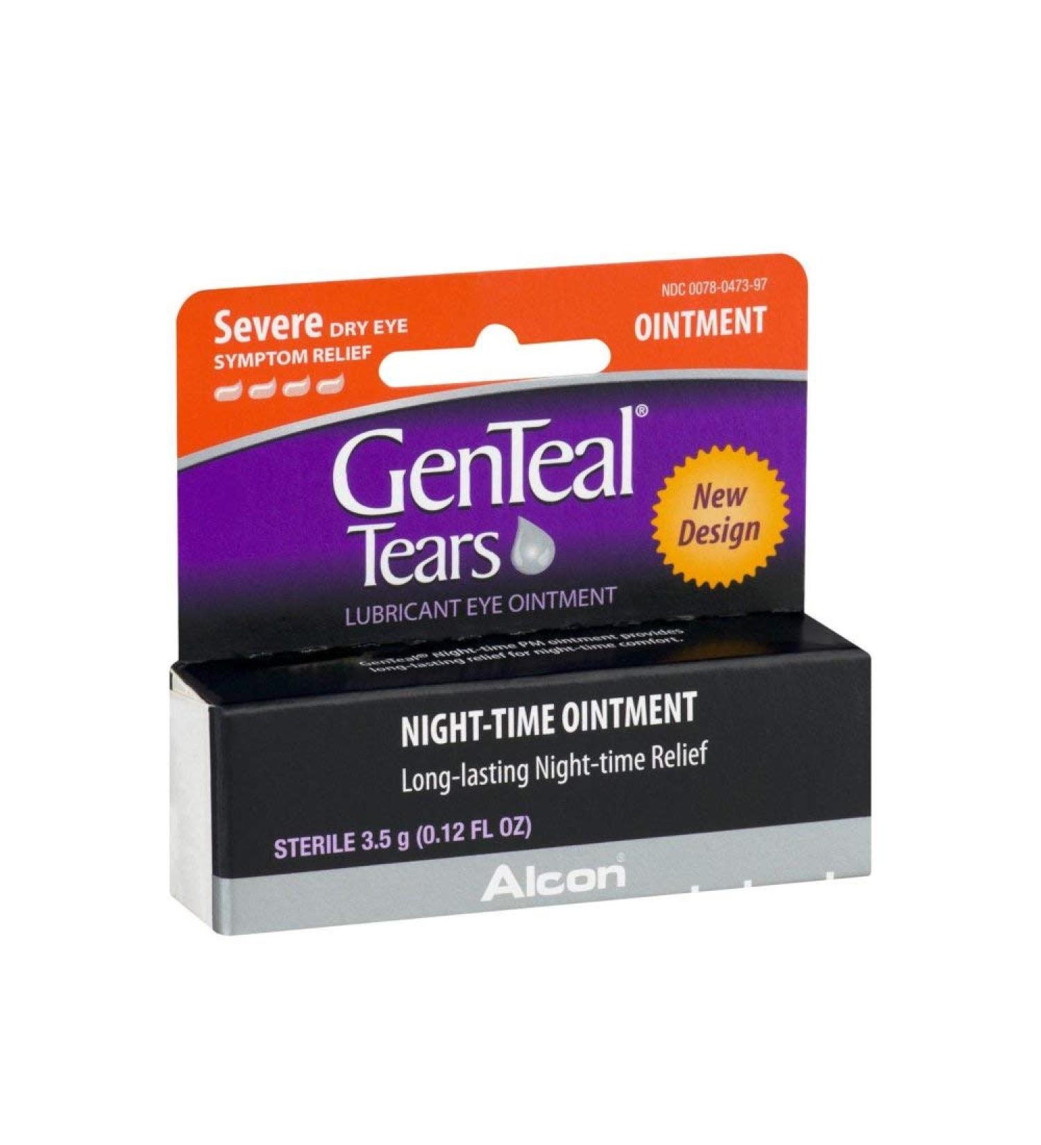 Genteal Pm Dry Eye Relief Severe Night-Time Ointment .12 fl oz (4 Pack)