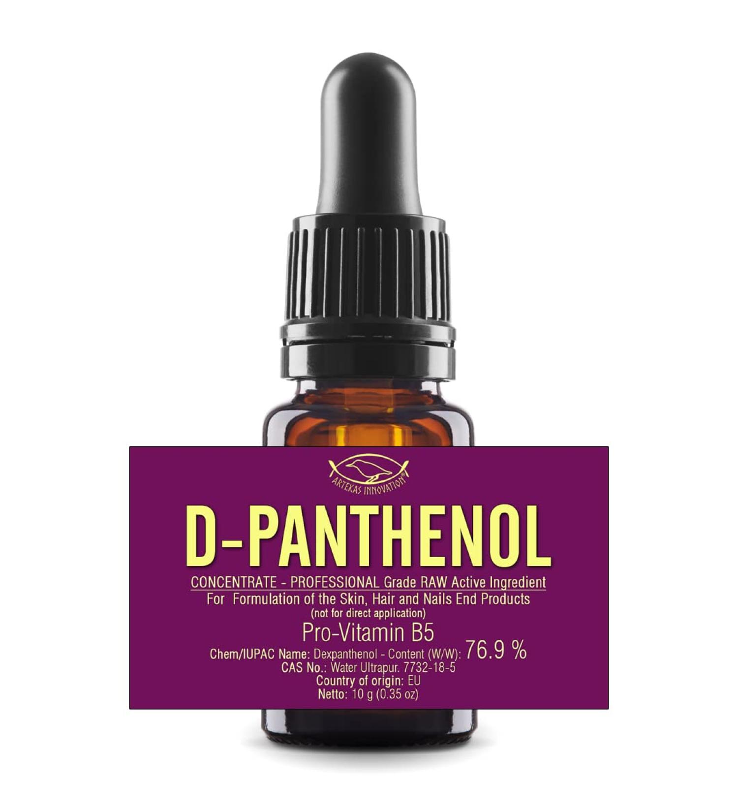 Buy D-Panthenol Oil - Cosmetic Grade 76.9% - Ideal for Skin Hair & Nail Care - 0.35 Oz - International Shipping Available - Buy Online on GoSupps.com